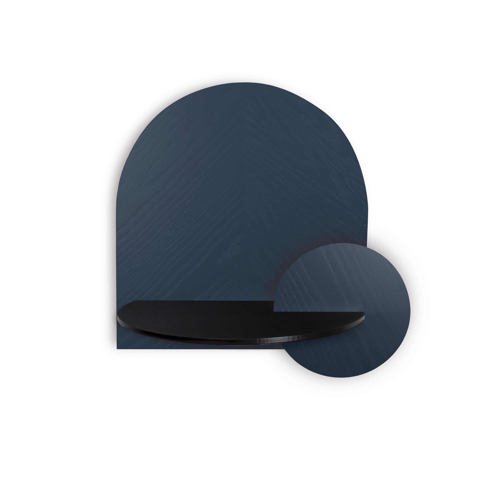 Alba Floating Nightstand DUO · Blue herringbone