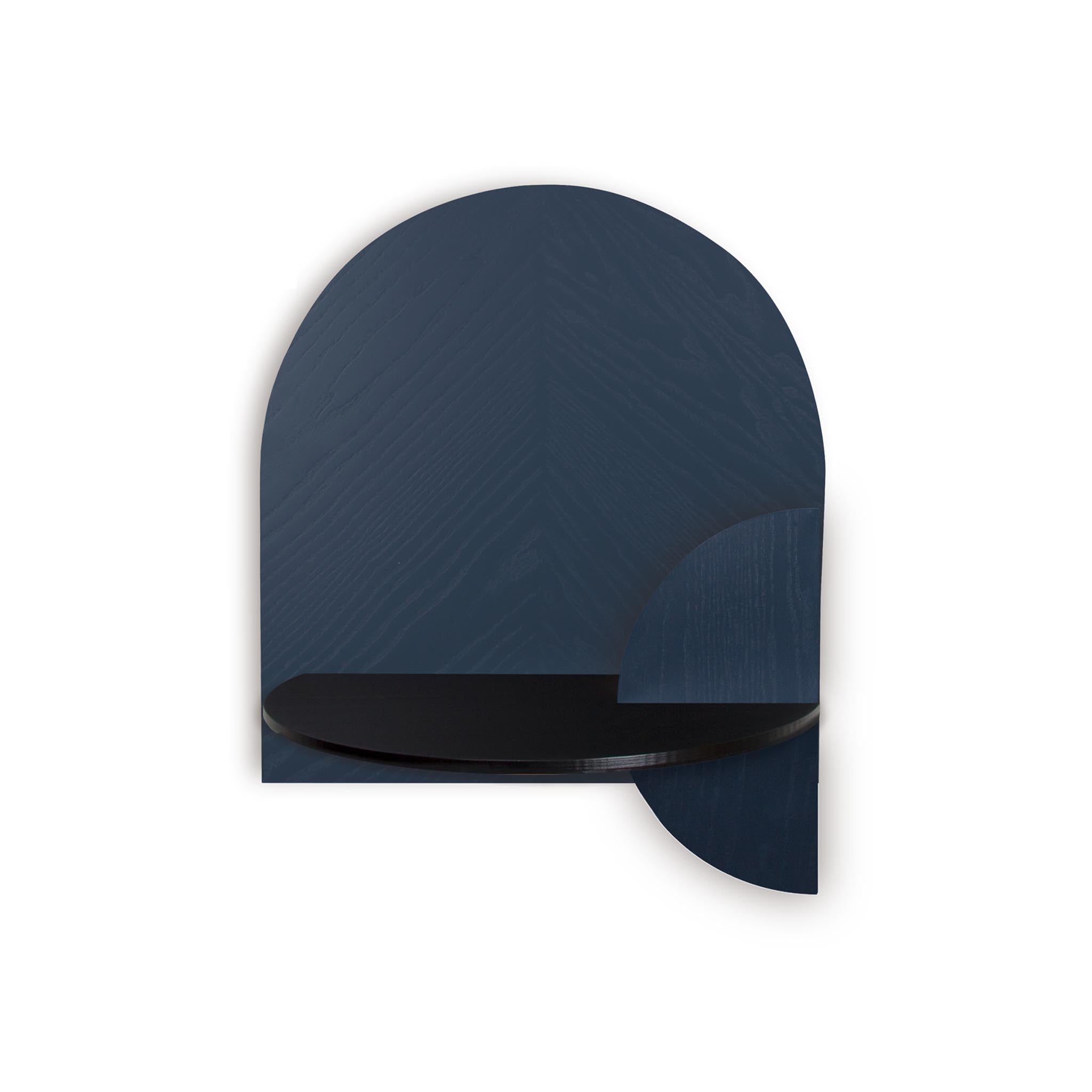 Alba Floating Nightstand DUO · Blue herringbone