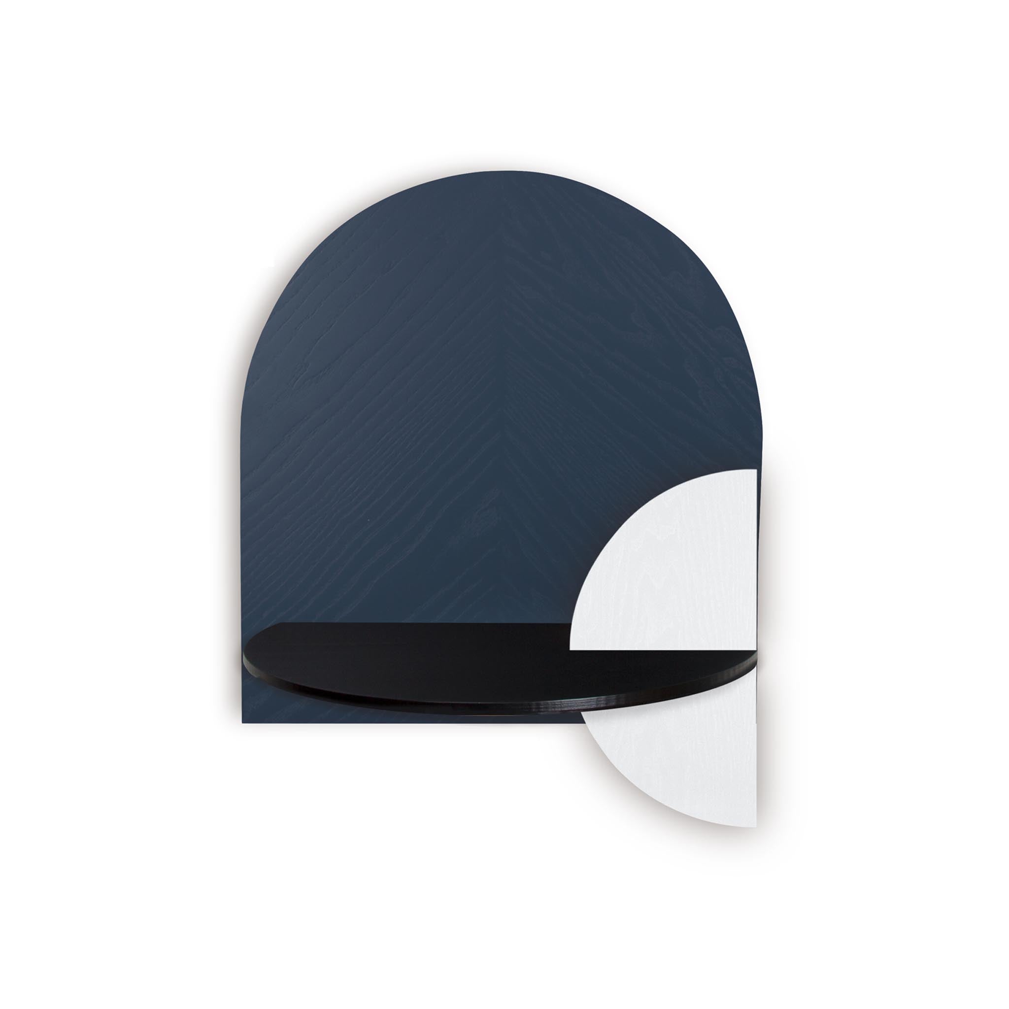 Alba Floating Nightstand DUO · Blue herringbone