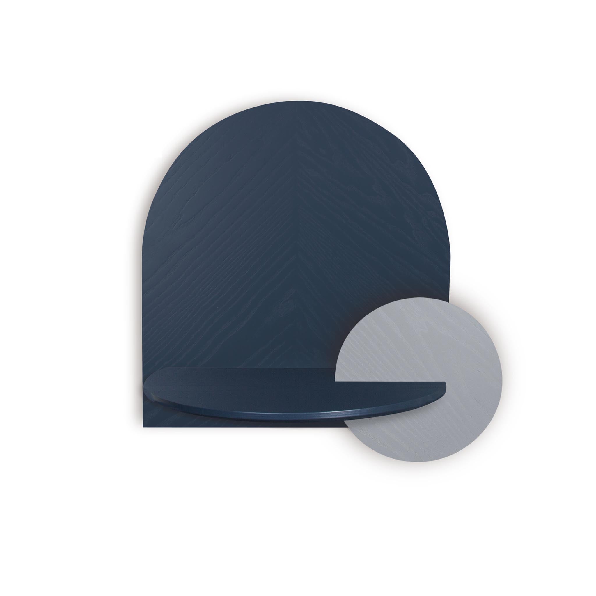 Alba Floating Nightstand DUO · Blue herringbone