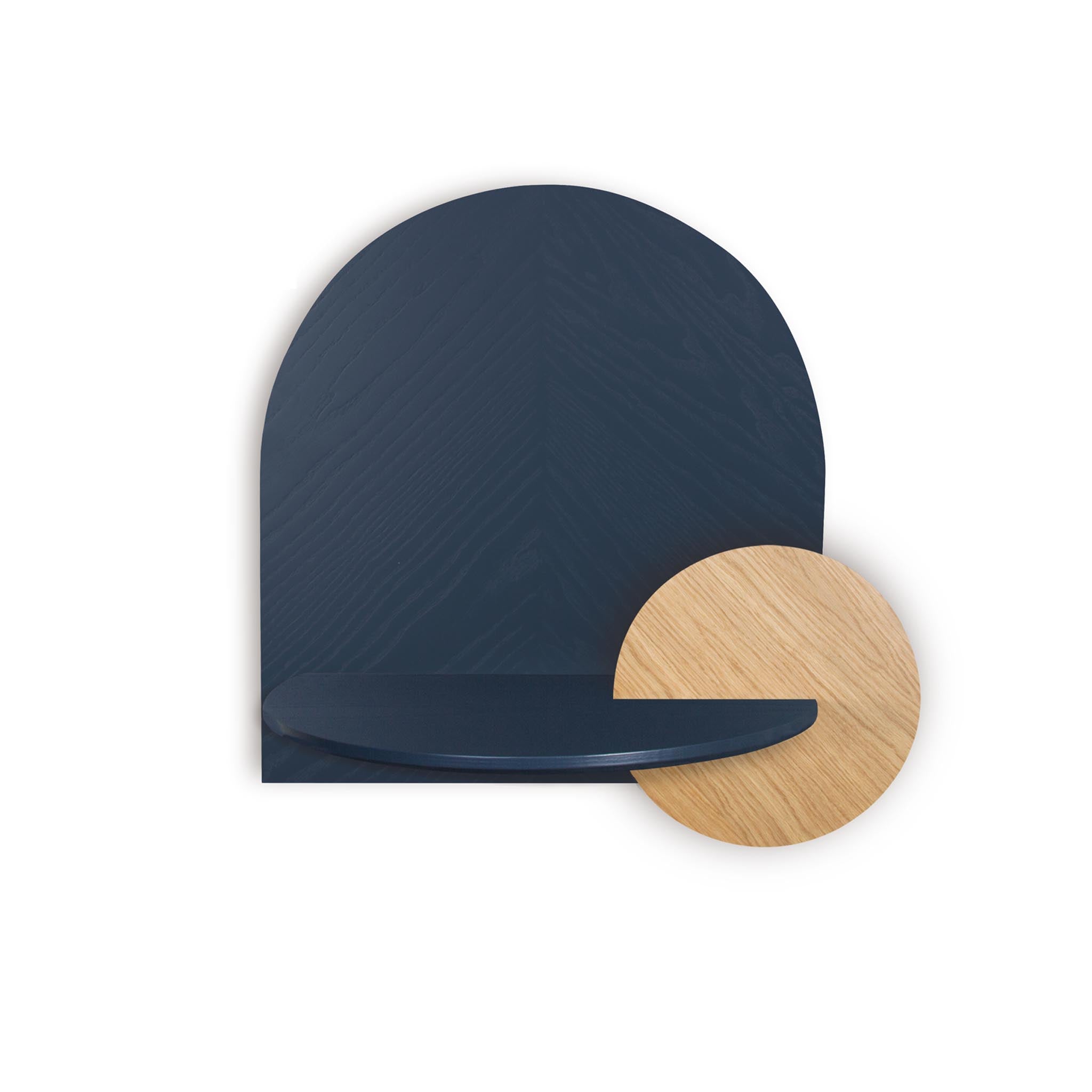 Alba Floating Nightstand DUO · Blue herringbone