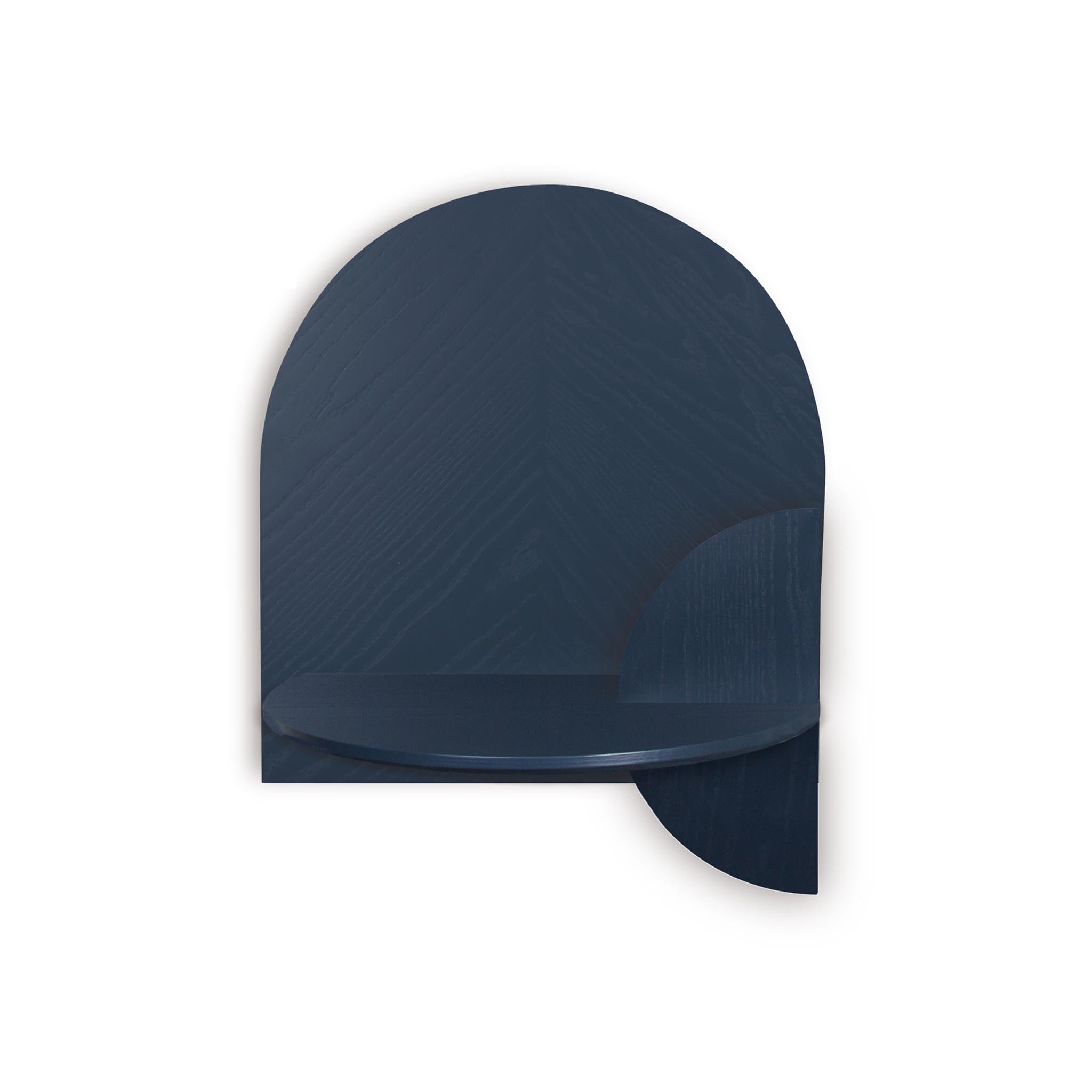 Alba Floating Nightstand DUO · Blue herringbone