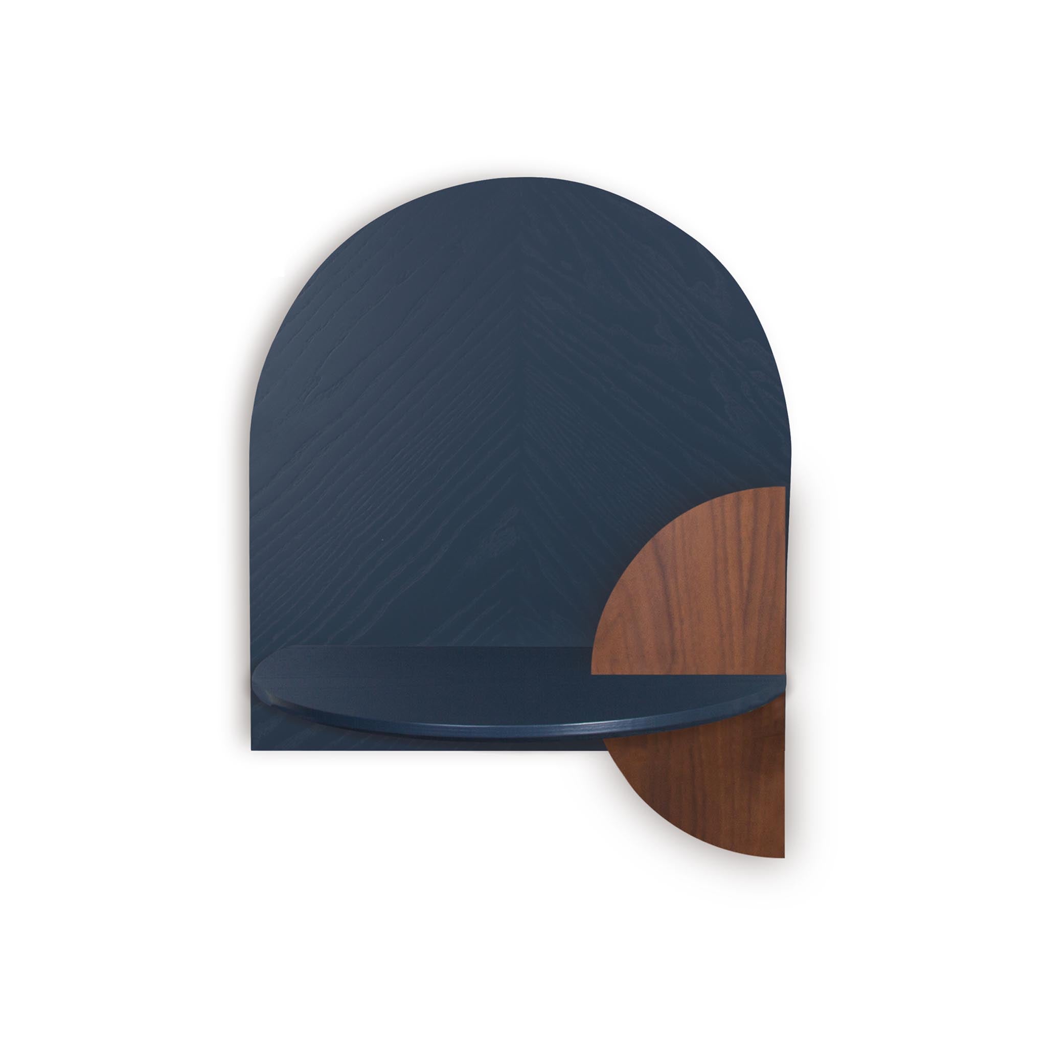 Alba Floating Nightstand DUO · Blue herringbone