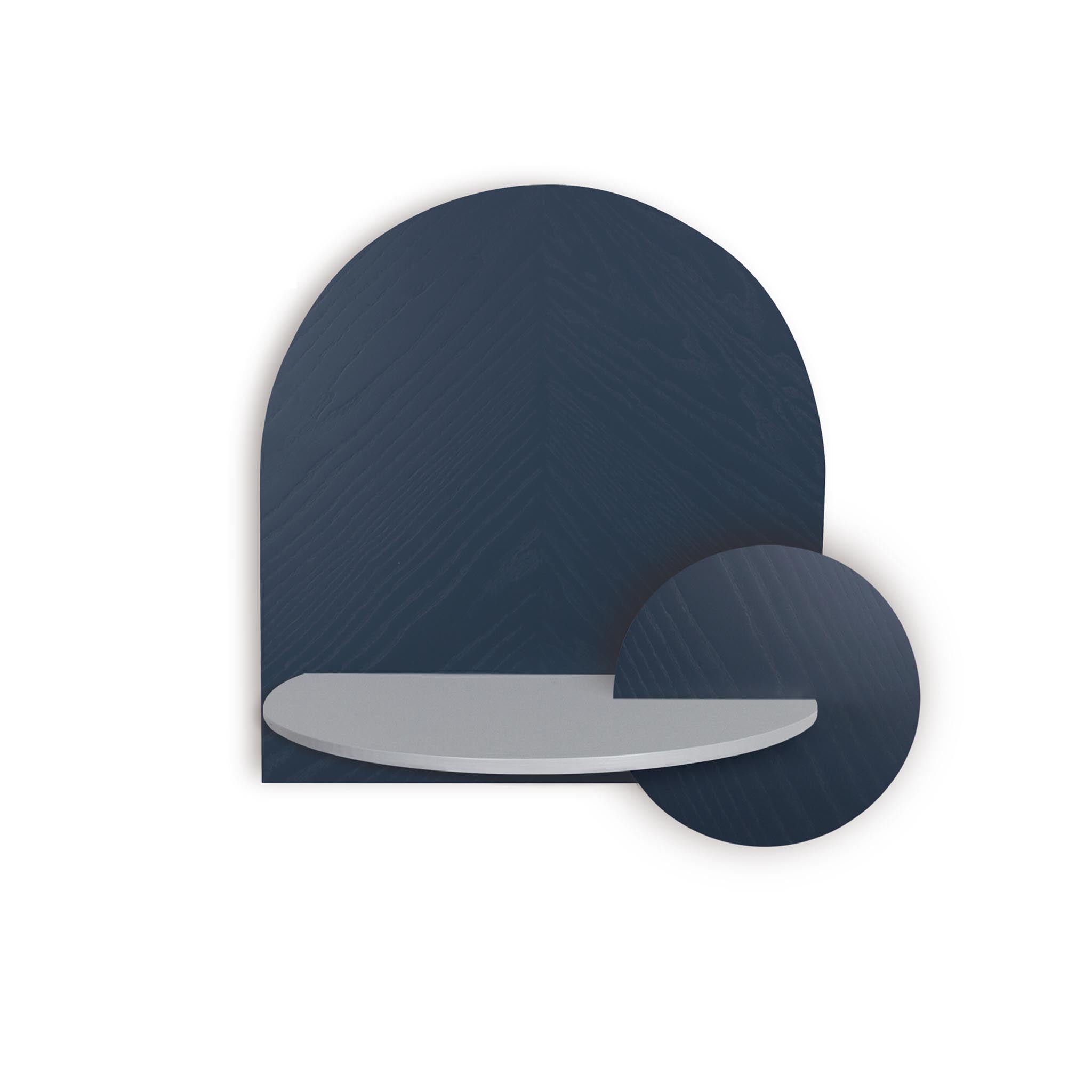 Alba Floating Nightstand DUO · Blue herringbone