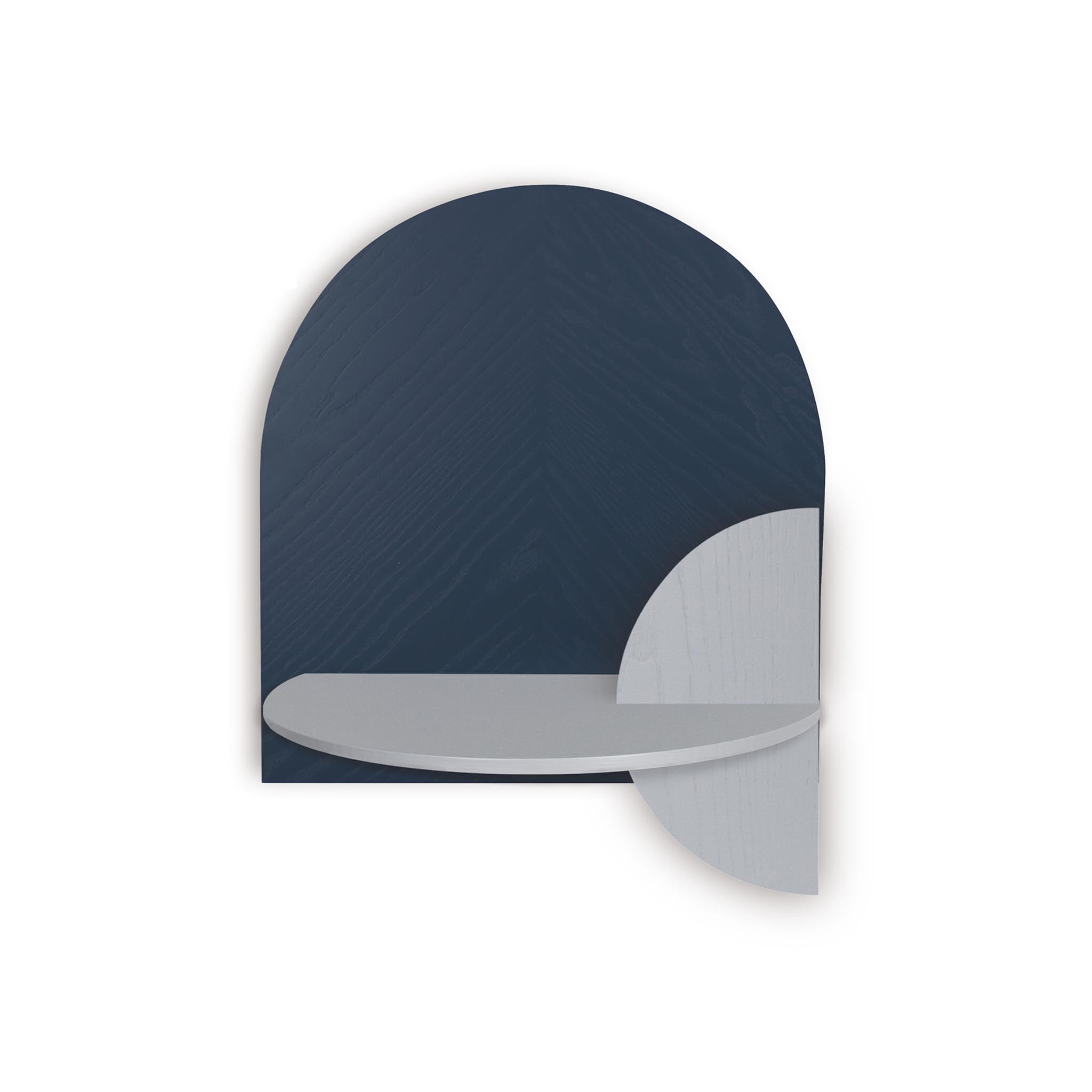 Alba Floating Nightstand DUO · Blue herringbone