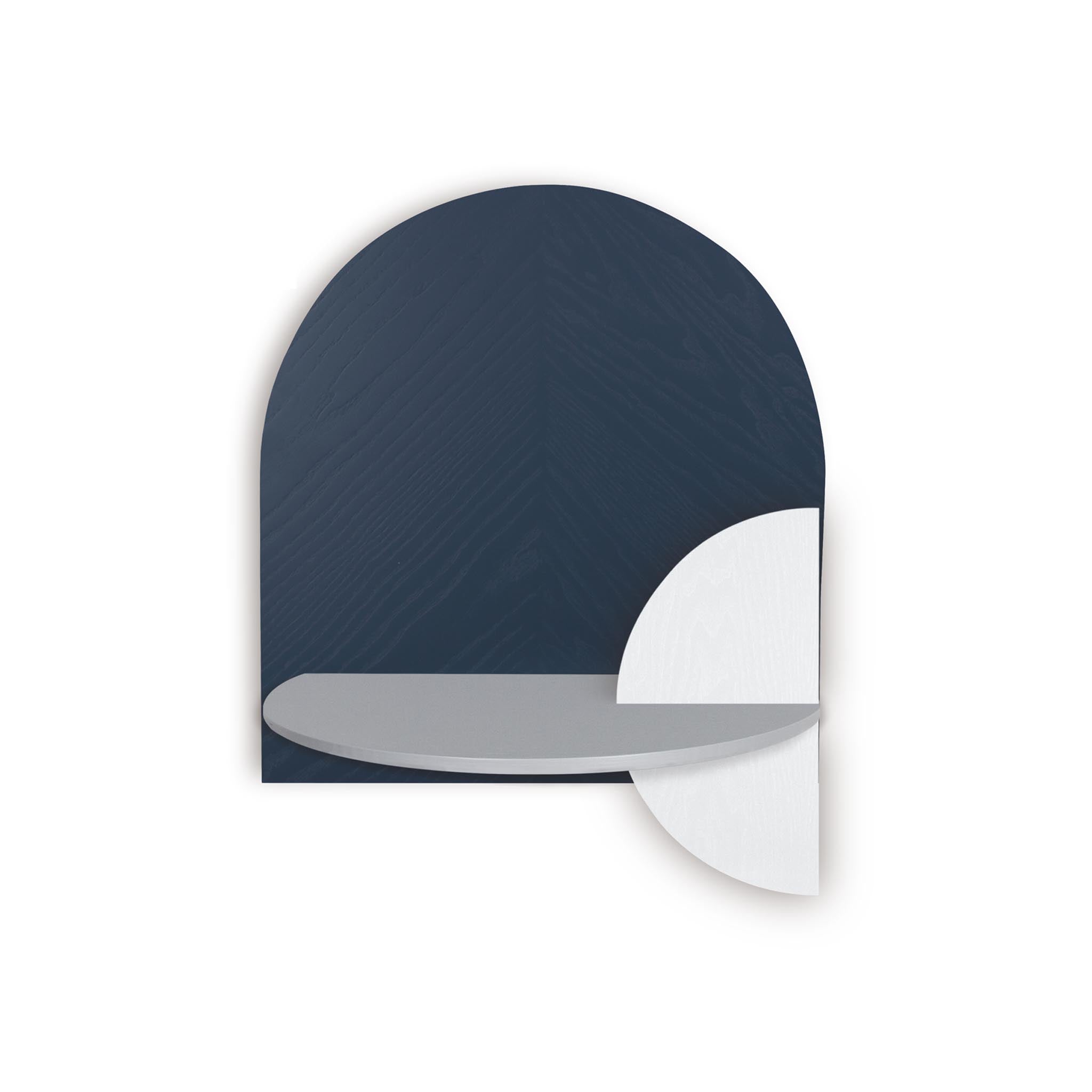 Alba Floating Nightstand DUO · Blue herringbone