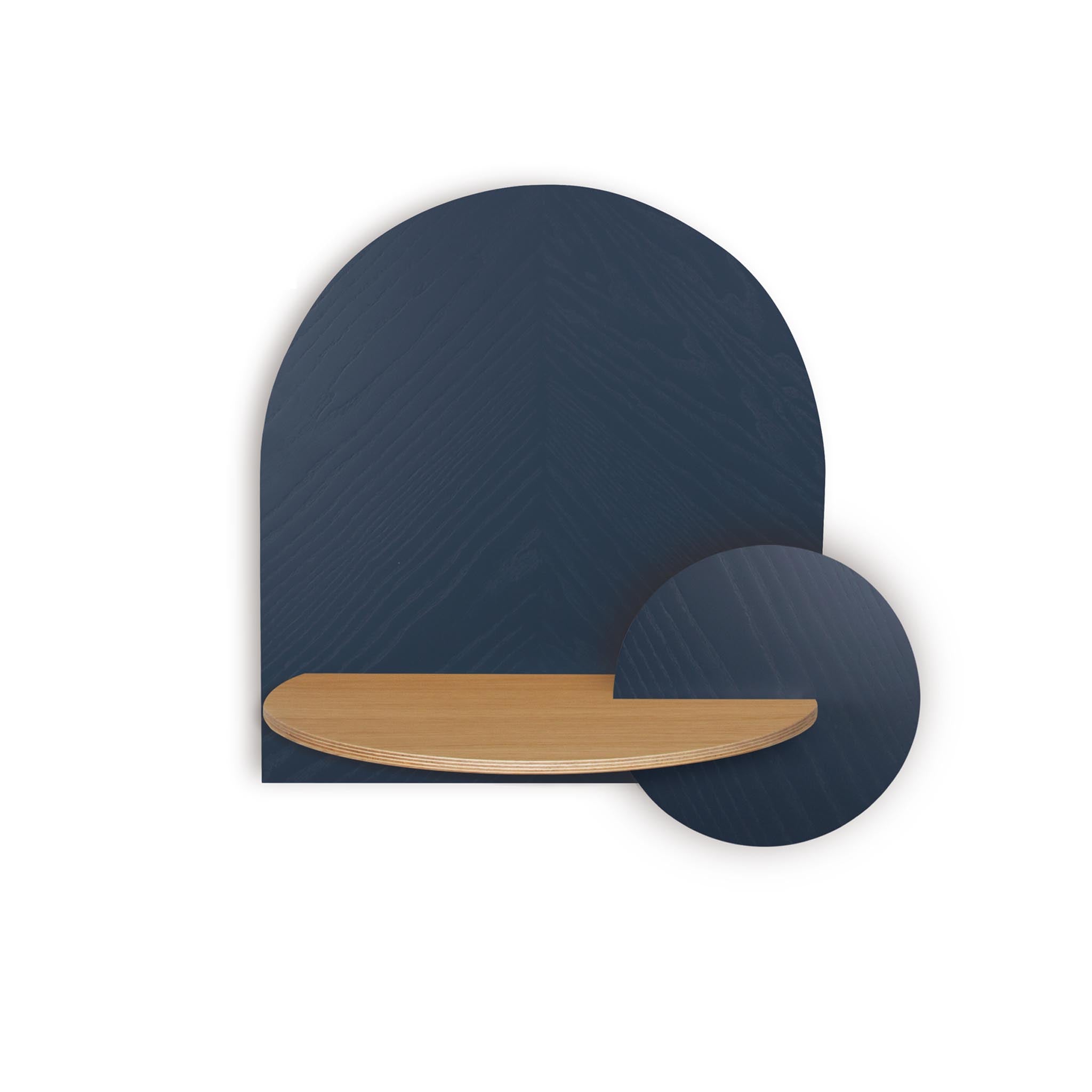 Alba Floating Nightstand DUO · Blue herringbone