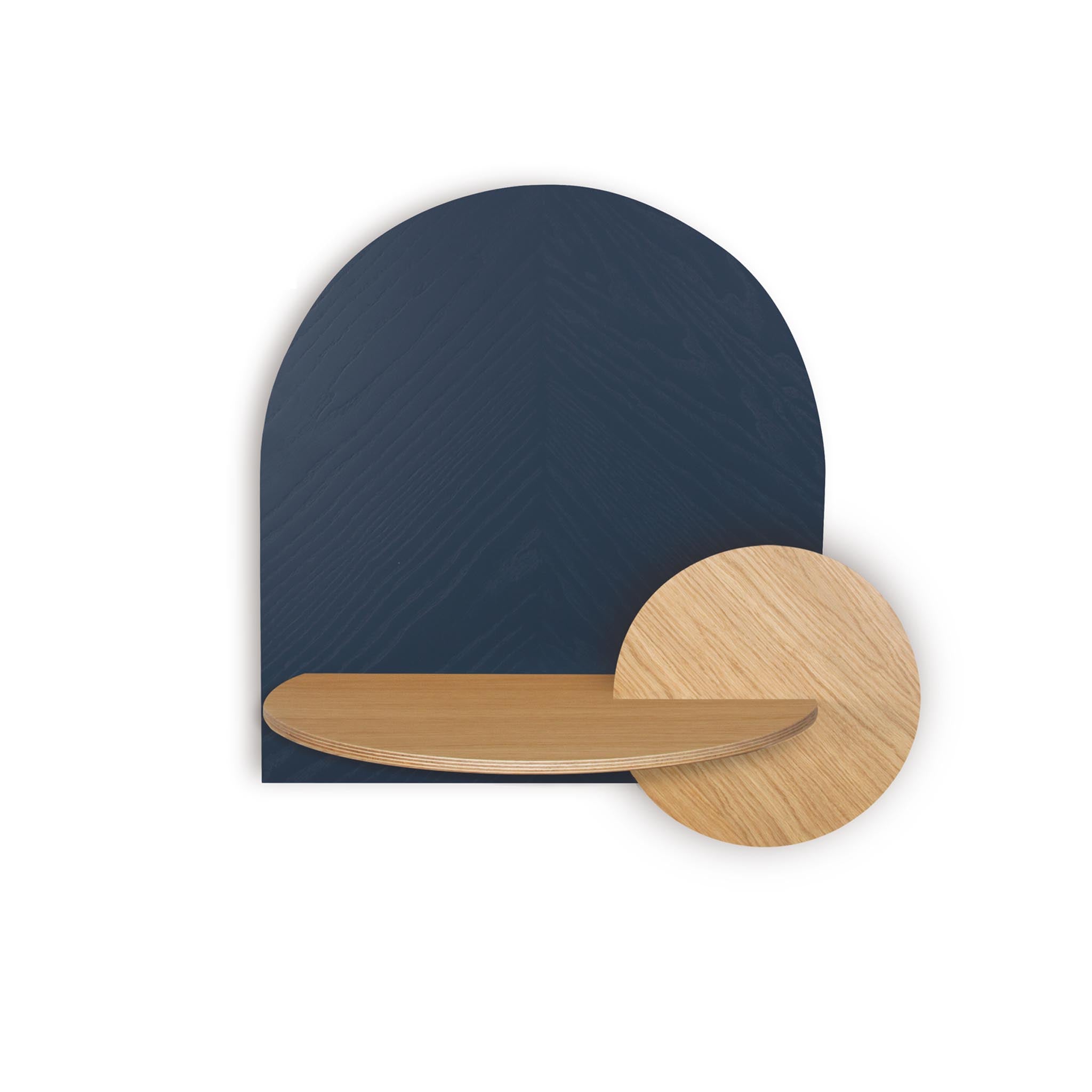 Alba Floating Nightstand DUO · Blue herringbone