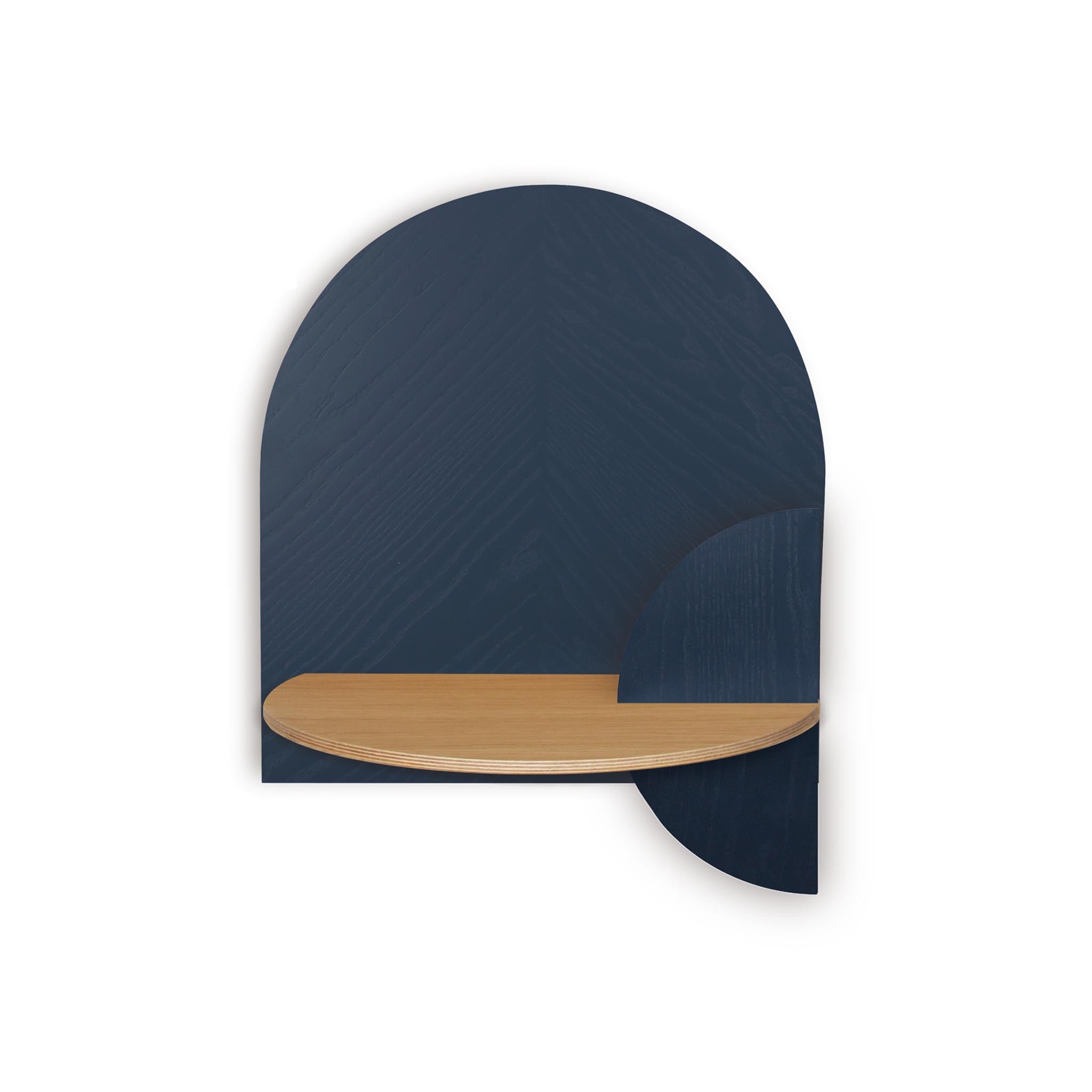 Alba Floating Nightstand DUO · Blue herringbone