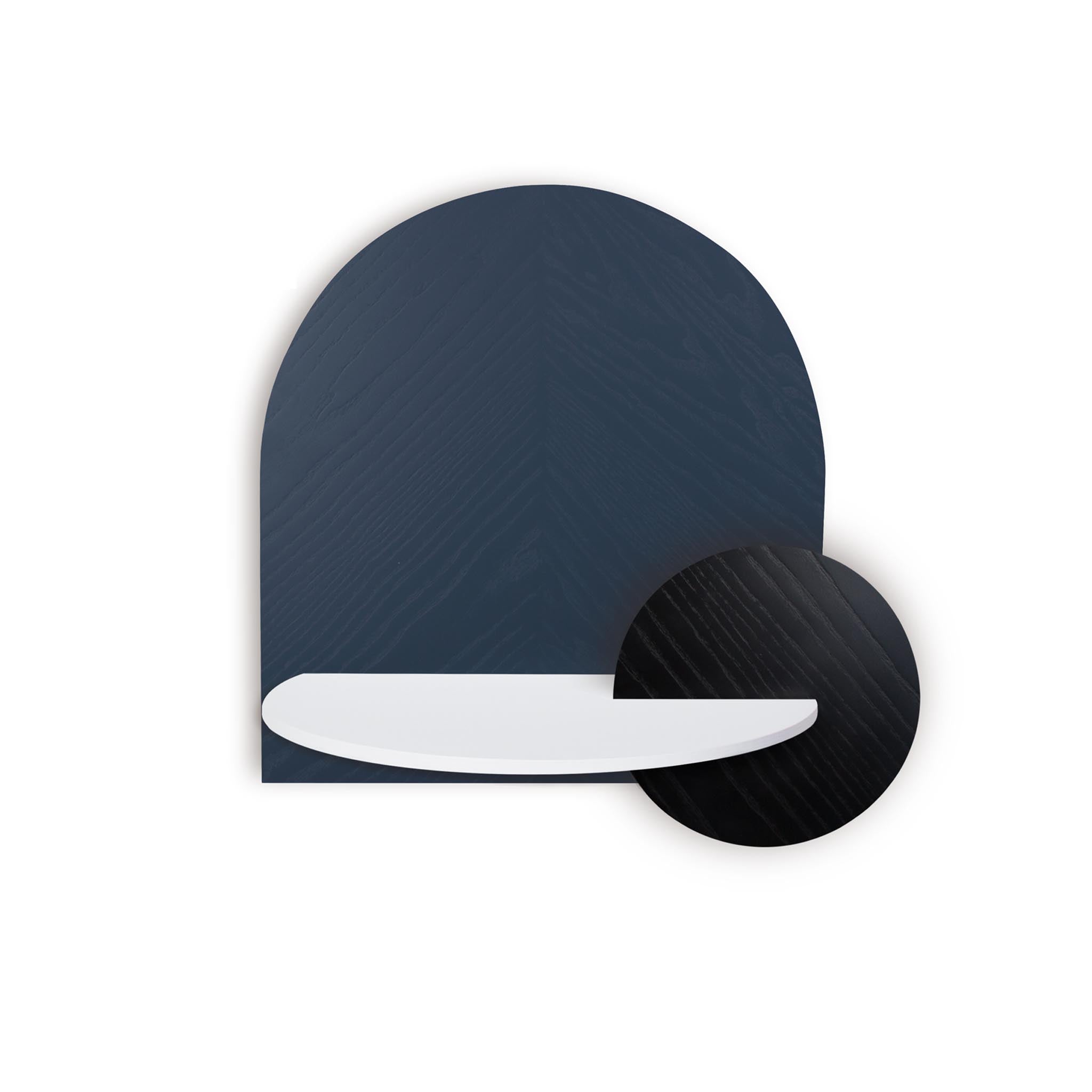 Alba Floating Nightstand DUO · Blue herringbone