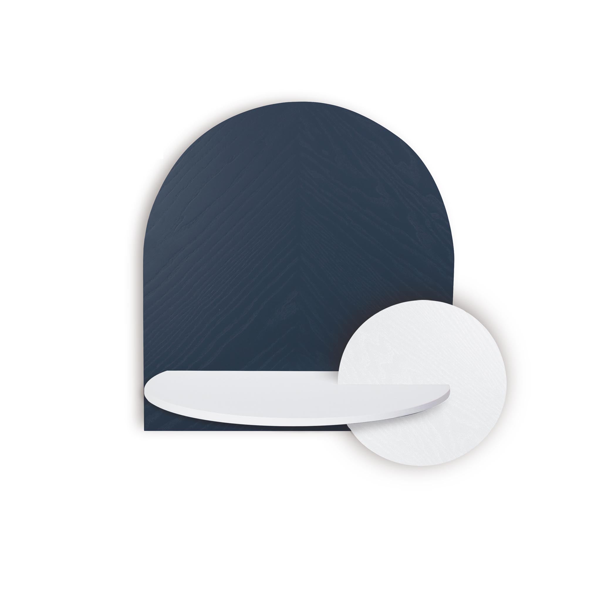 Alba Floating Nightstand DUO · Blue herringbone