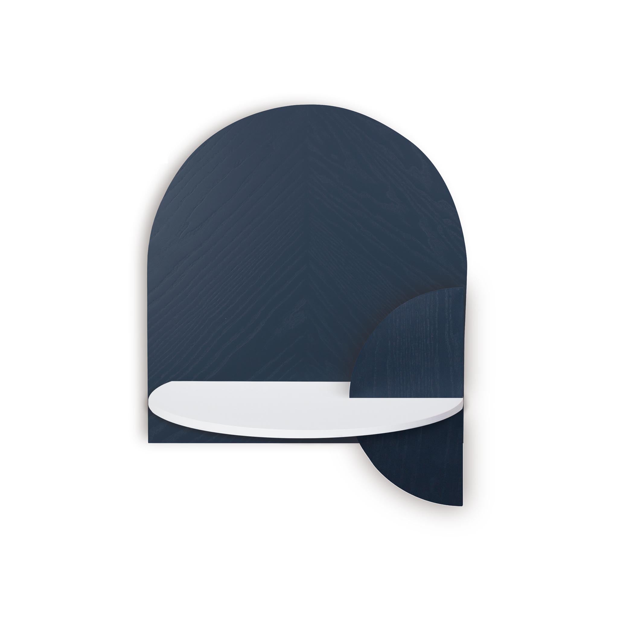 Alba Floating Nightstand DUO · Blue herringbone