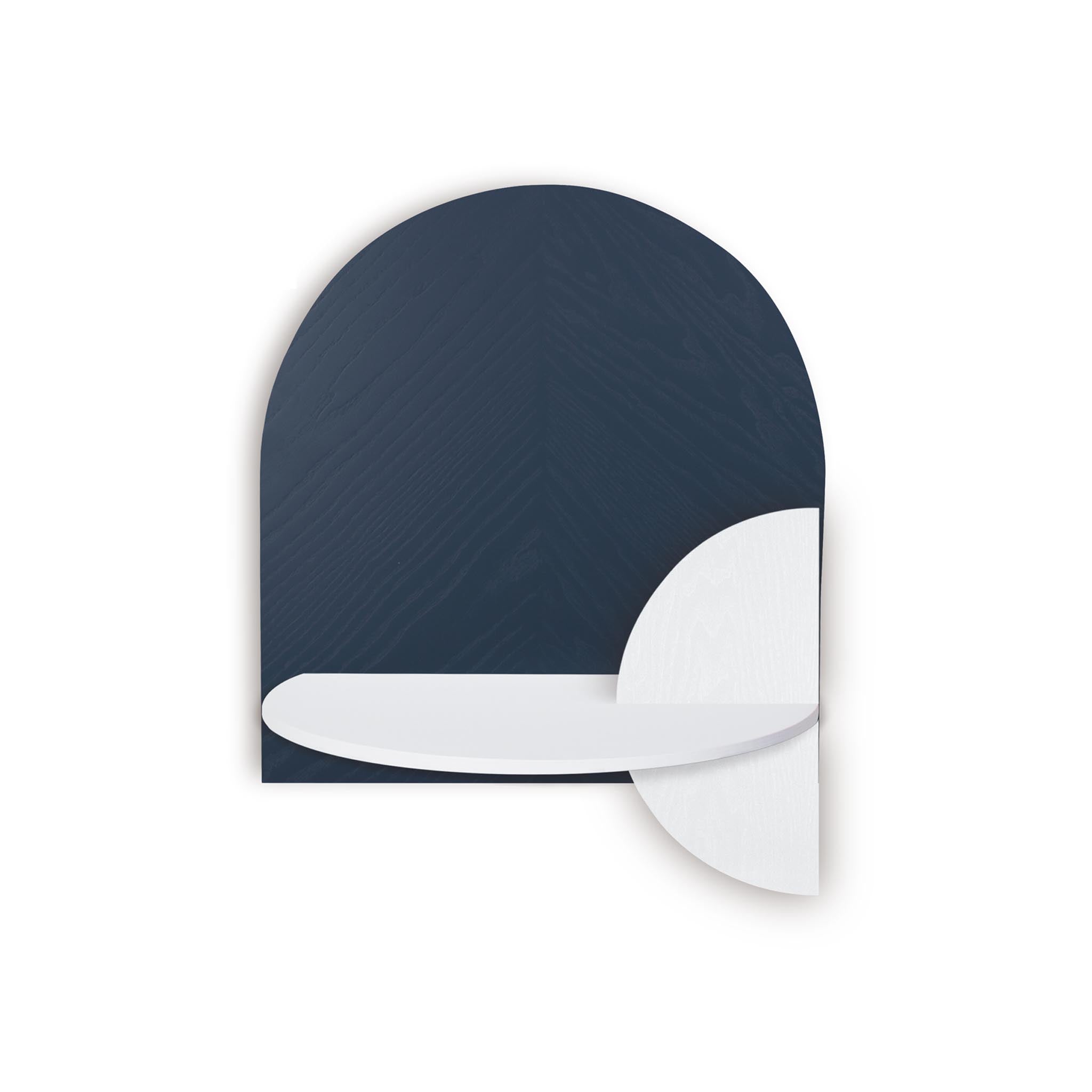 Alba Floating Nightstand DUO · Blue herringbone