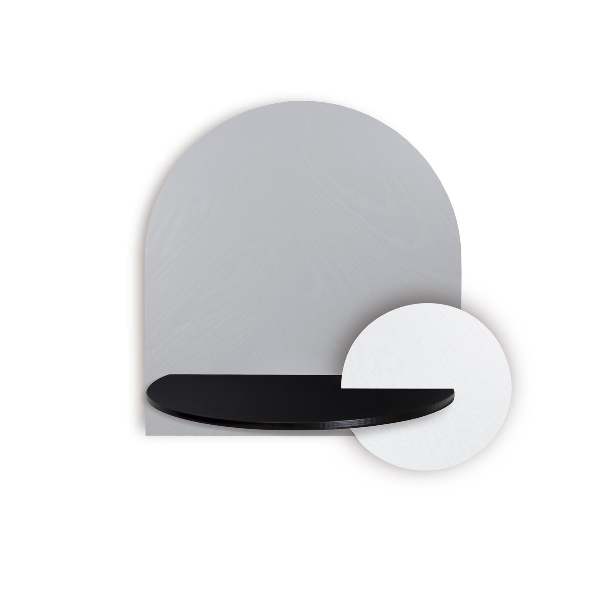 Alba Floating Nightstand DUO · Grey herringbone