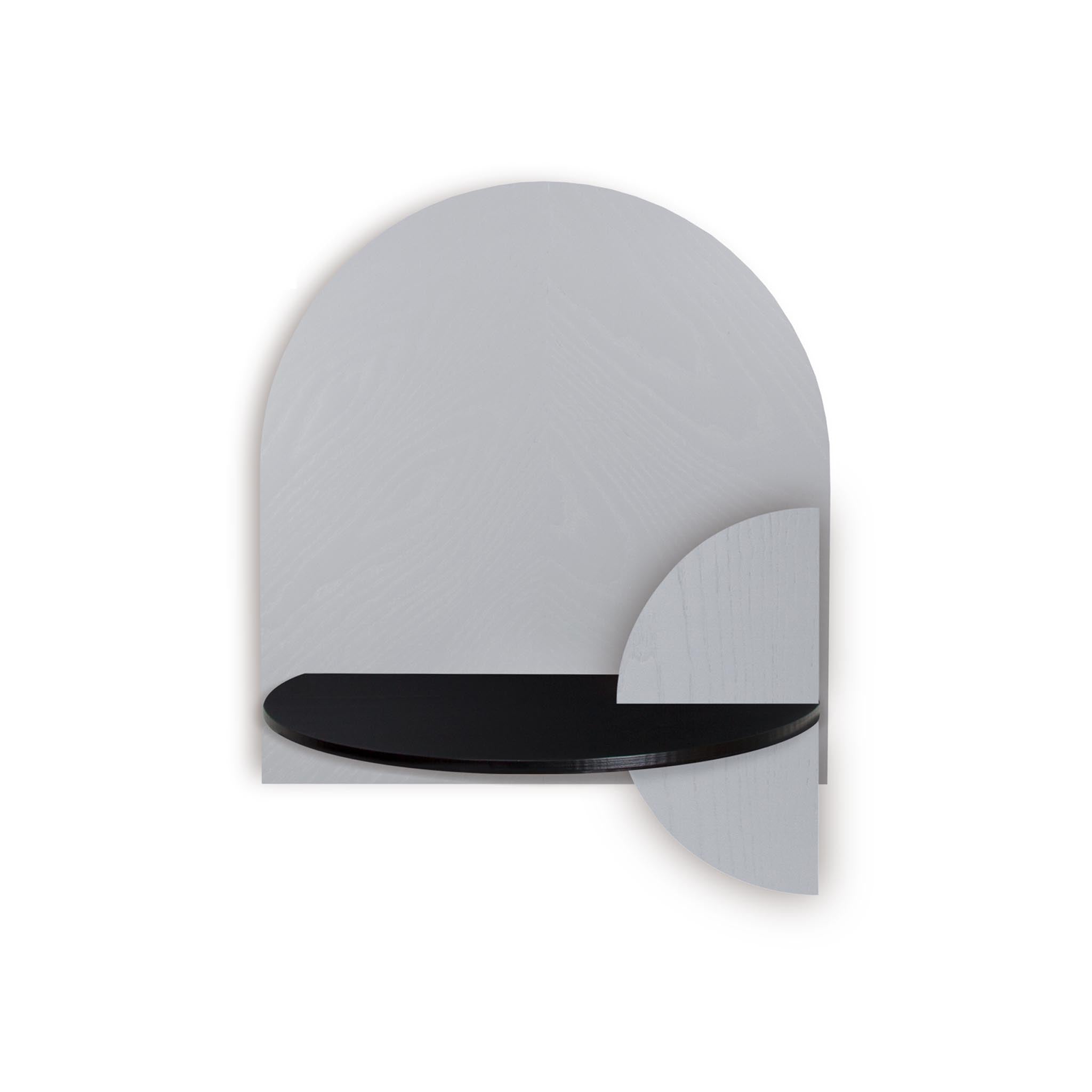 Alba Floating Nightstand DUO · Grey herringbone