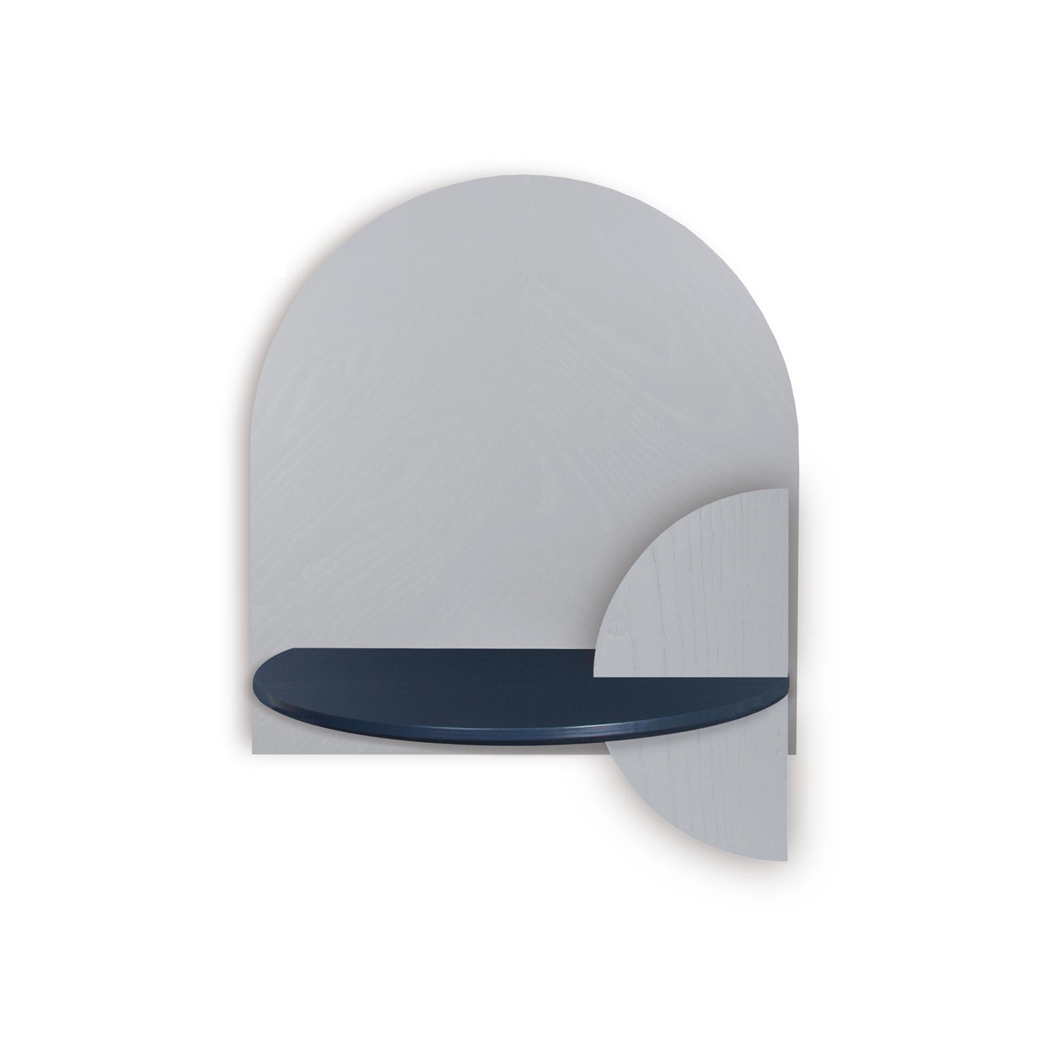 Alba Floating Nightstand DUO · Grey herringbone