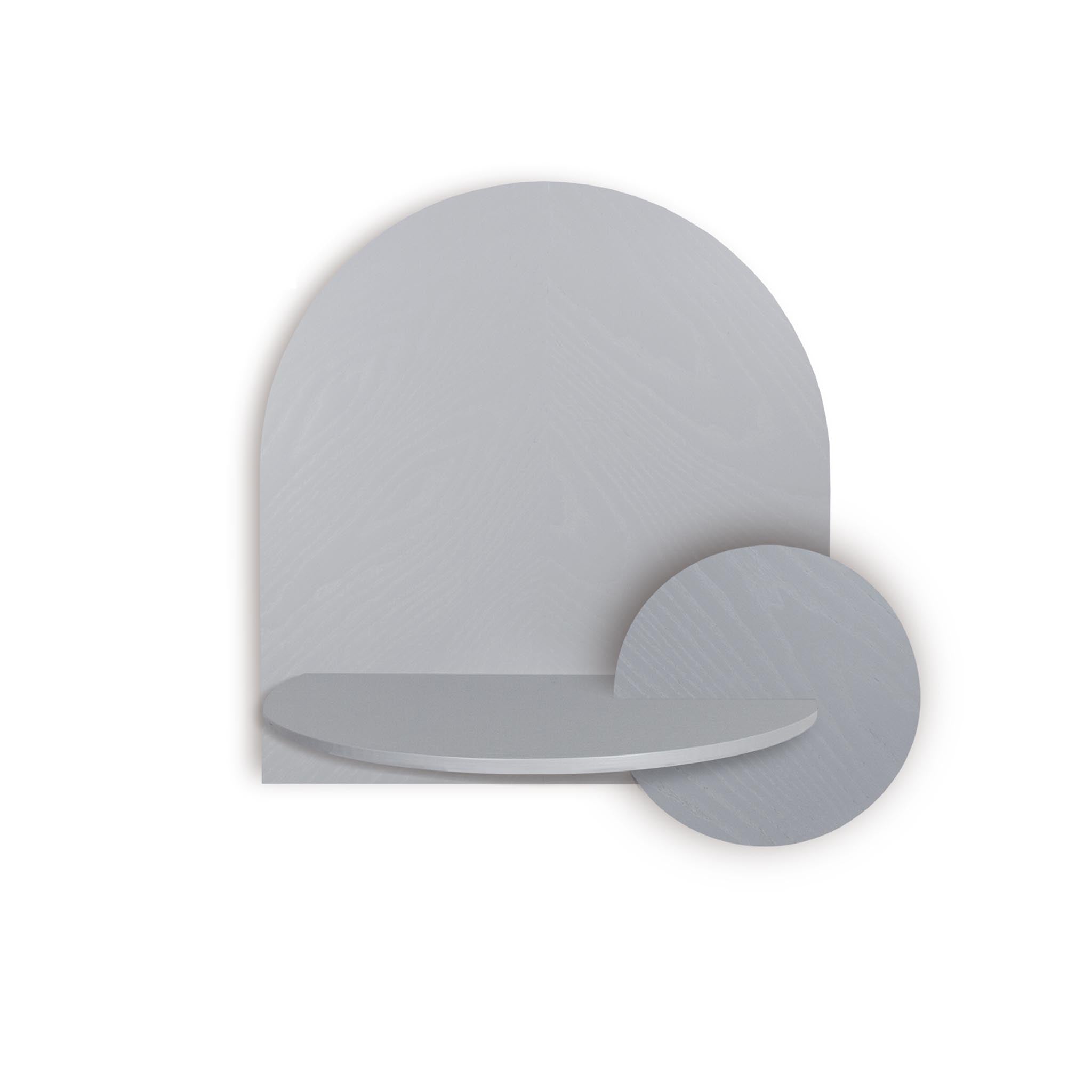 Alba Floating Nightstand DUO · Grey herringbone