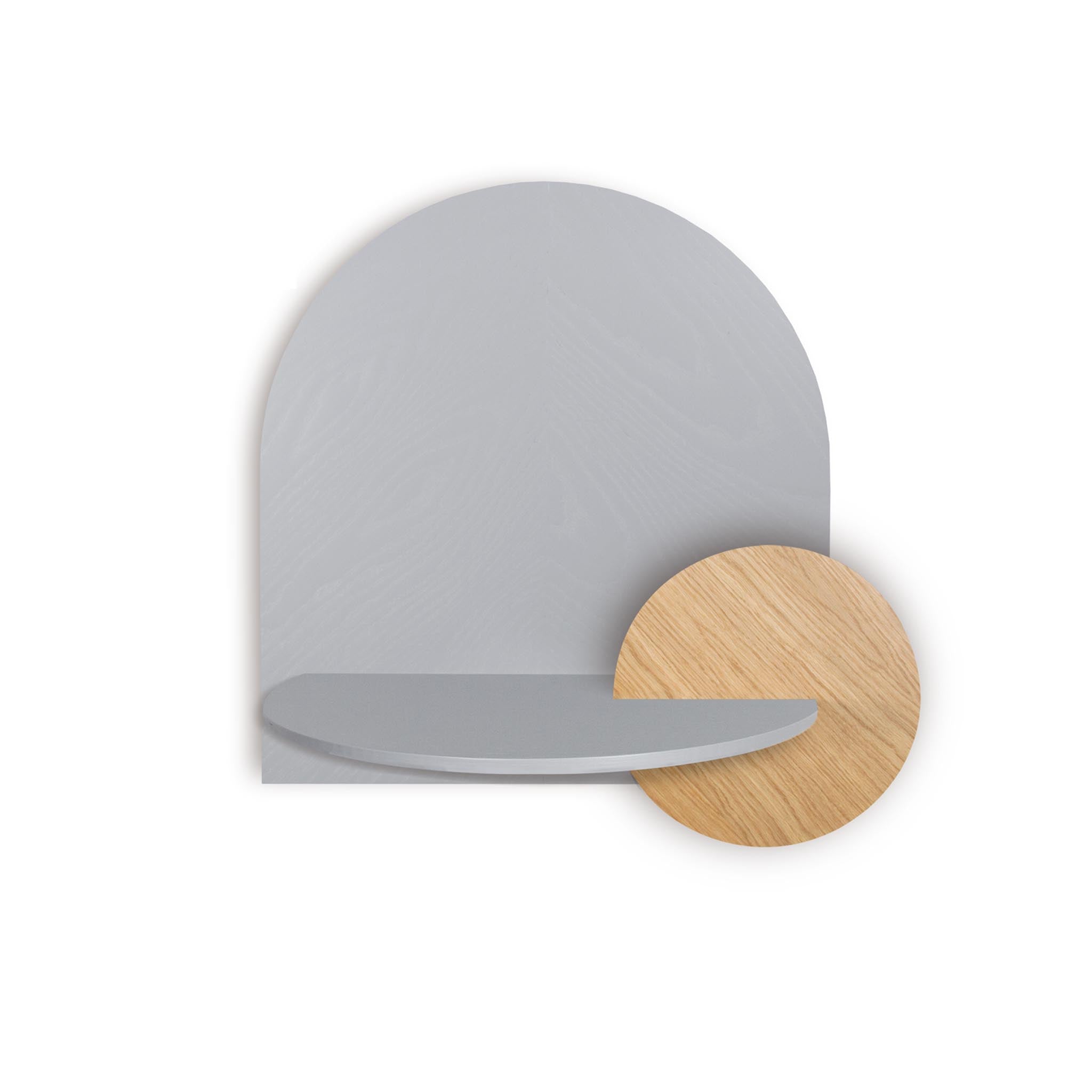 Alba Floating Nightstand DUO · Grey herringbone