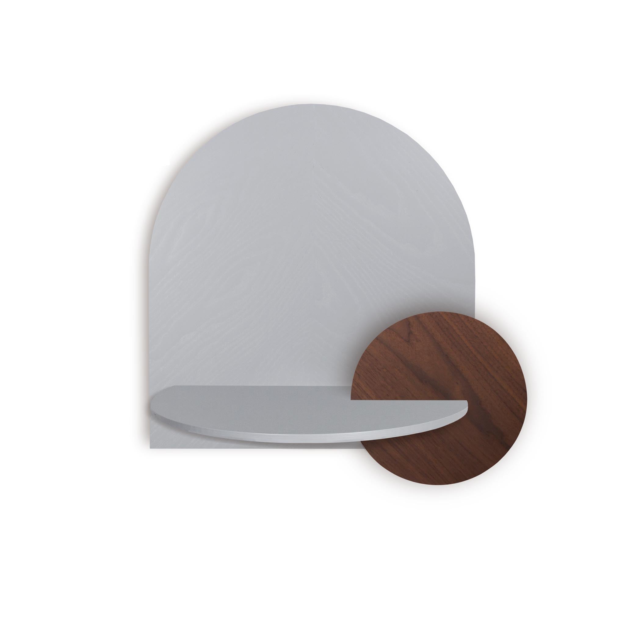 Alba Floating Nightstand DUO · Grey herringbone