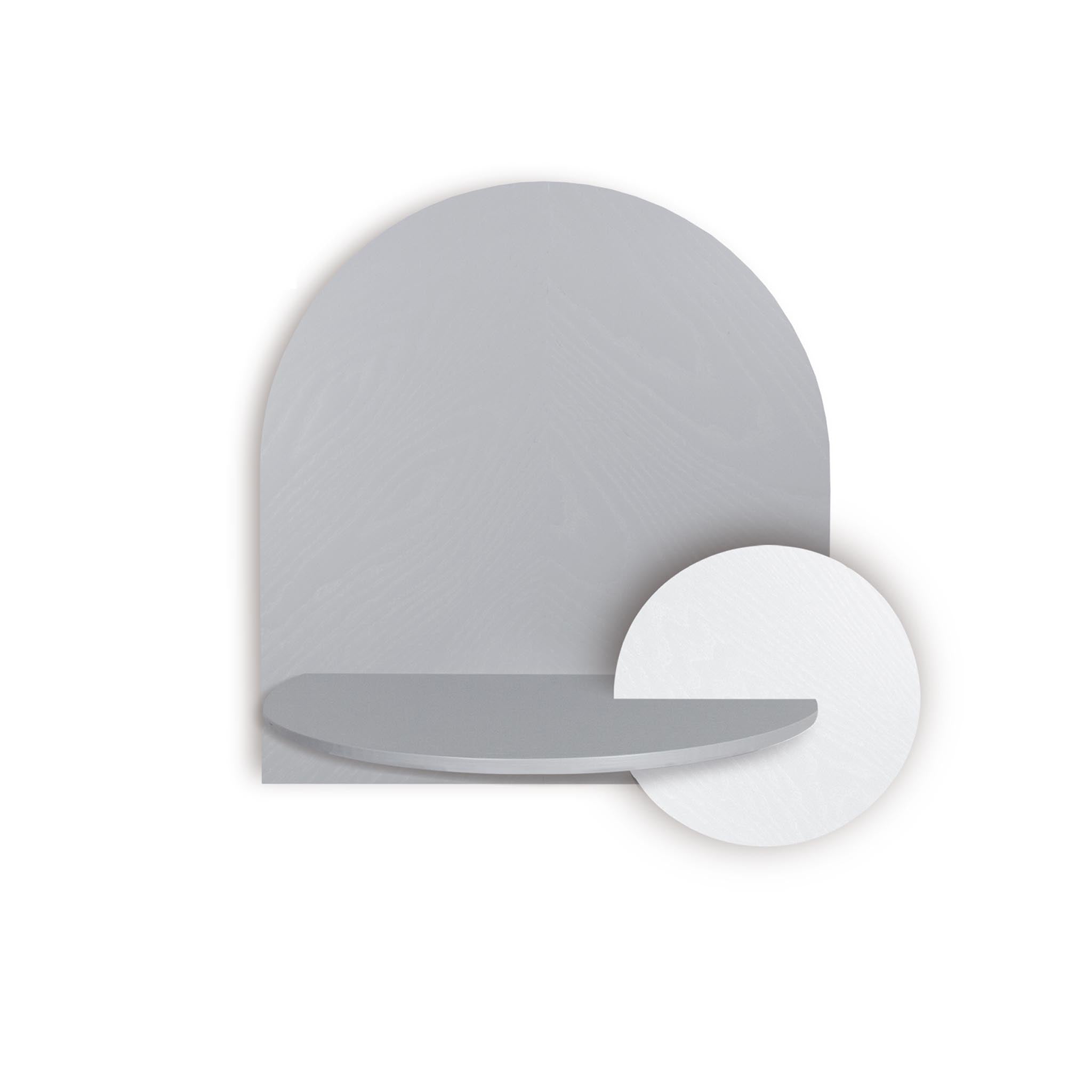 Alba Floating Nightstand DUO · Grey herringbone