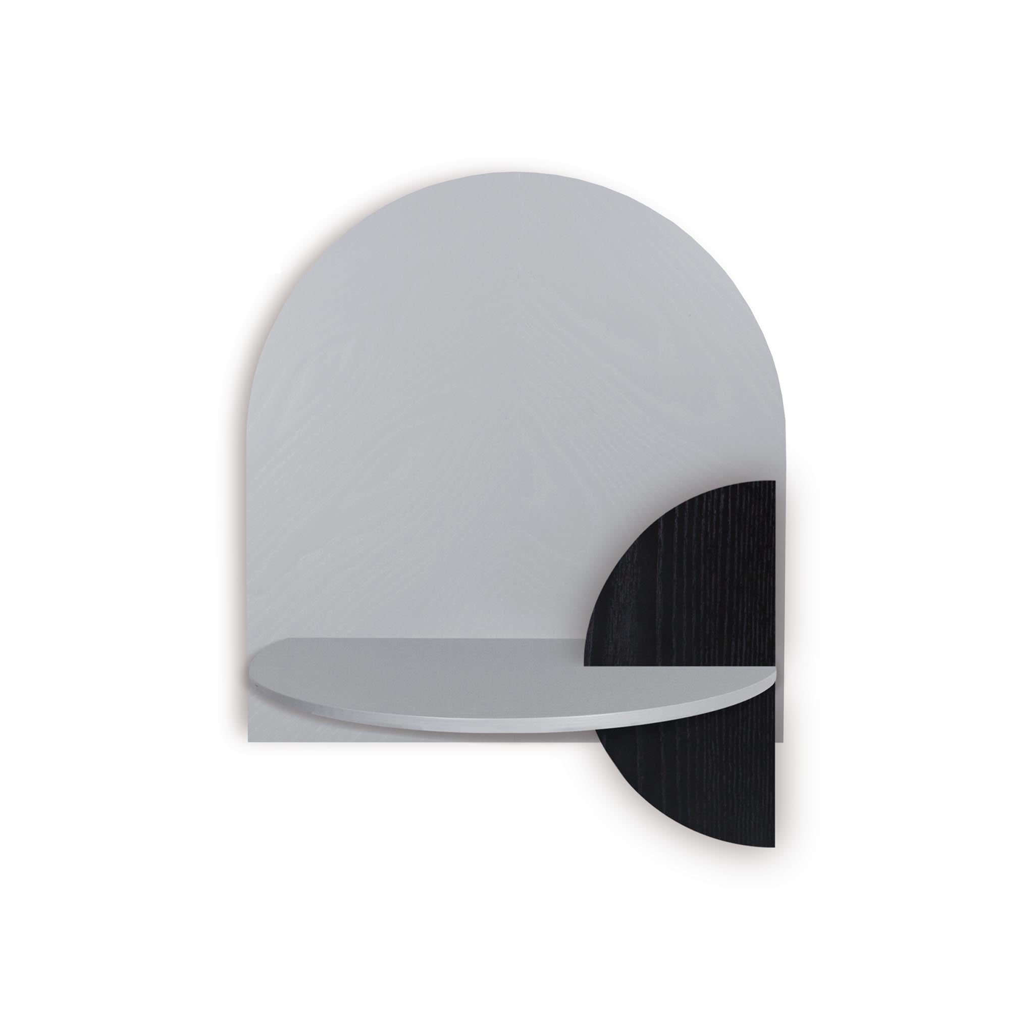 Alba Floating Nightstand DUO · Grey herringbone