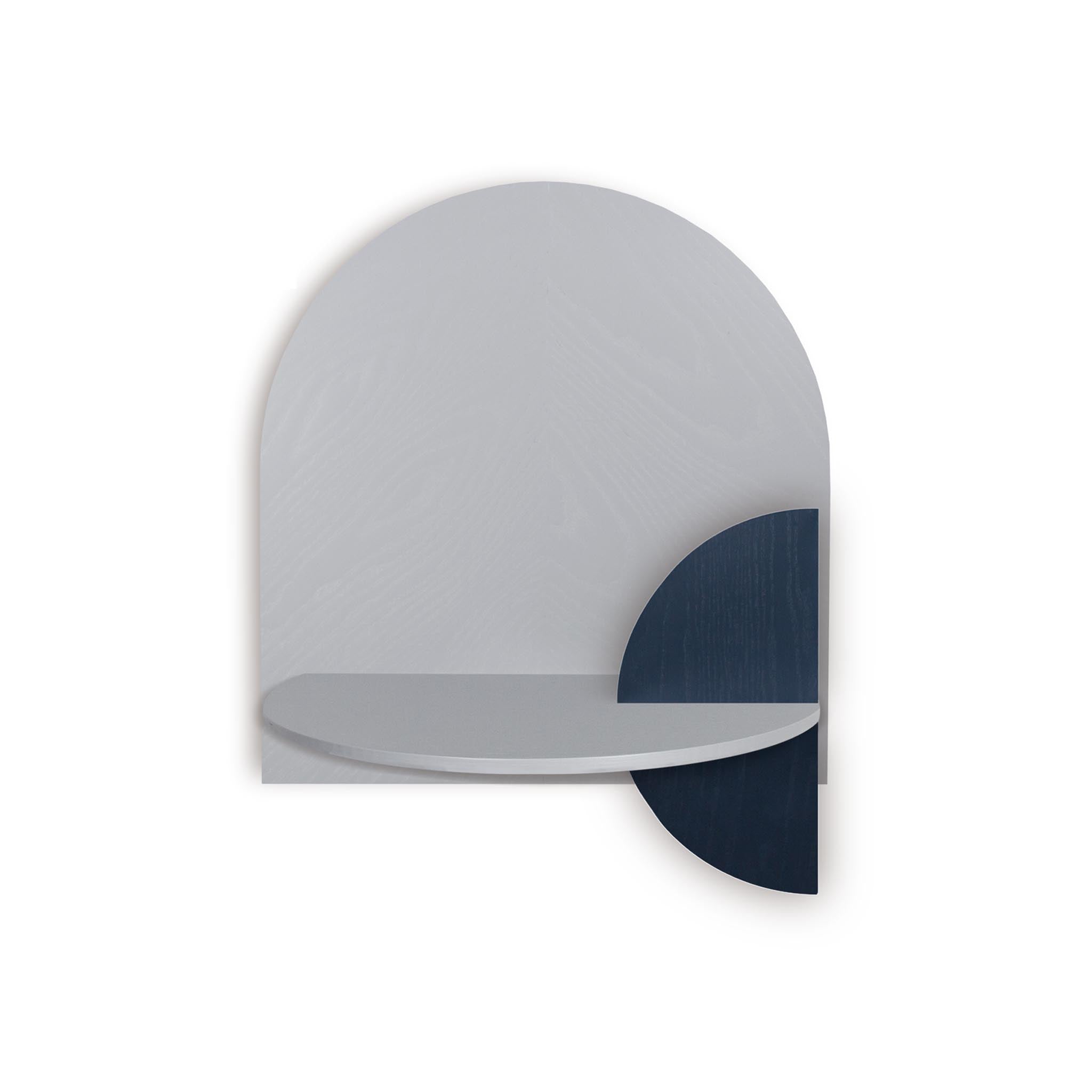 Alba Floating Nightstand DUO · Grey herringbone