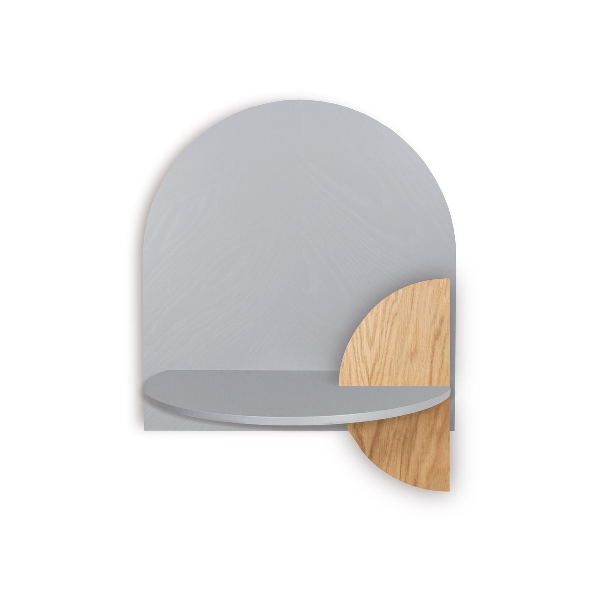 Alba Floating Nightstand DUO · Grey herringbone