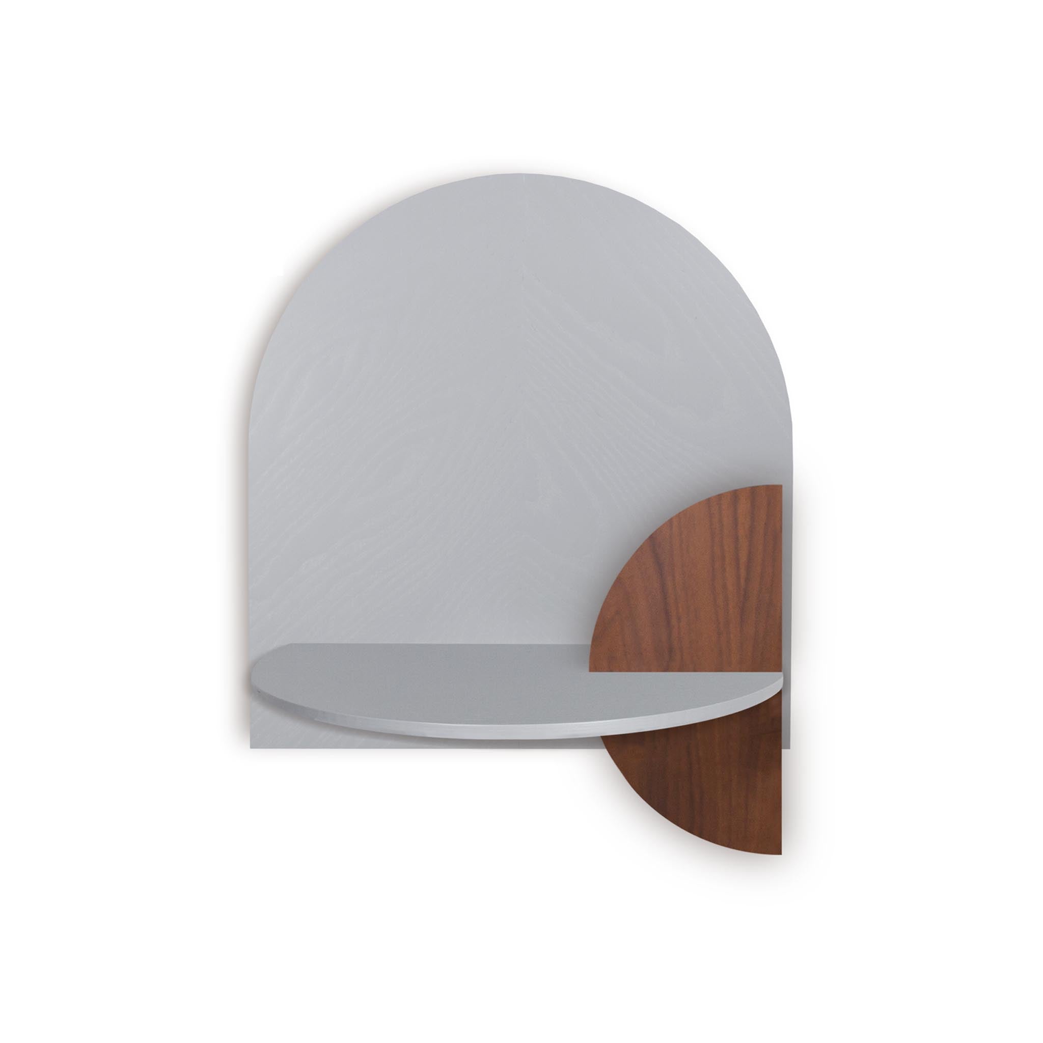 Alba Floating Nightstand DUO · Grey herringbone