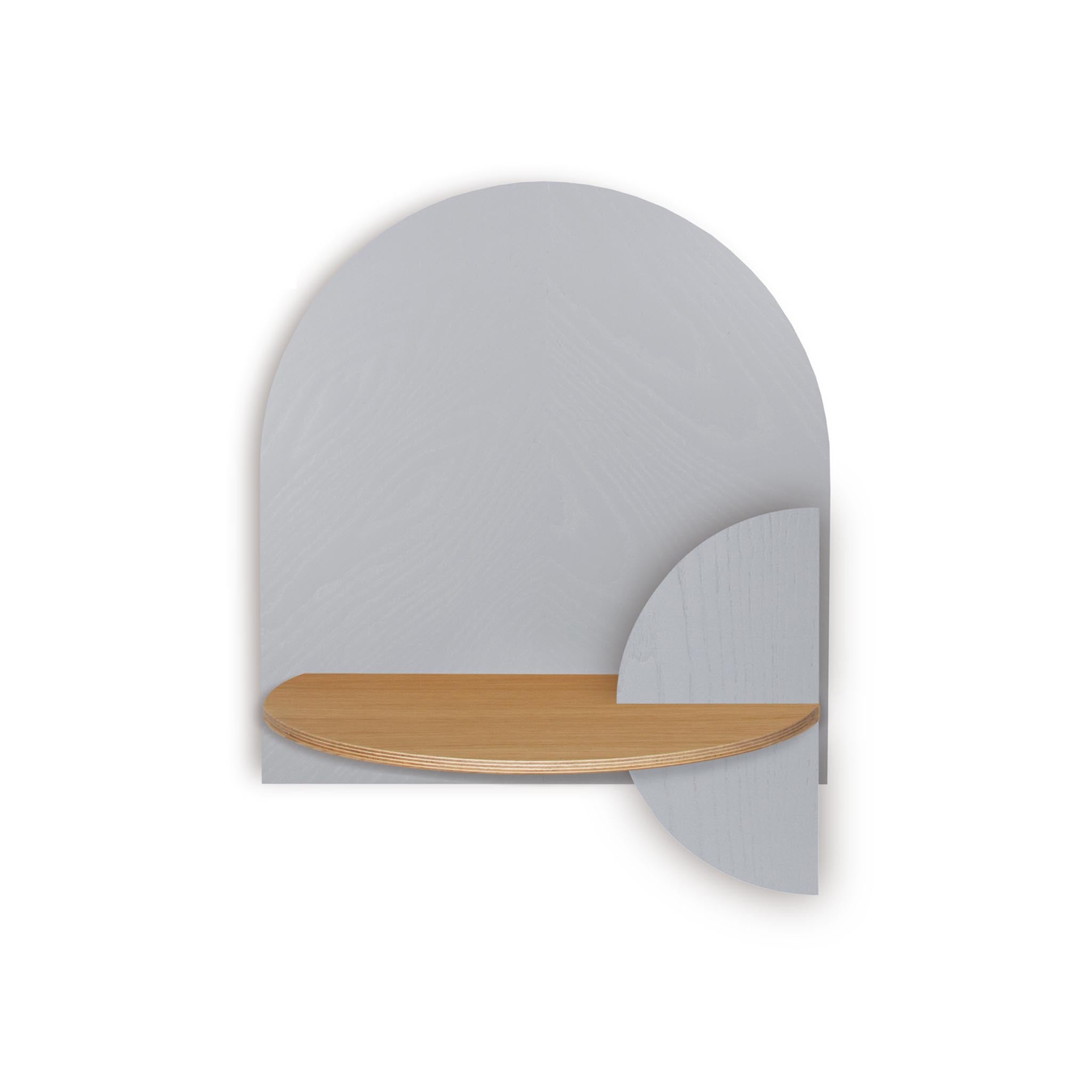 Alba Floating Nightstand DUO · Grey herringbone