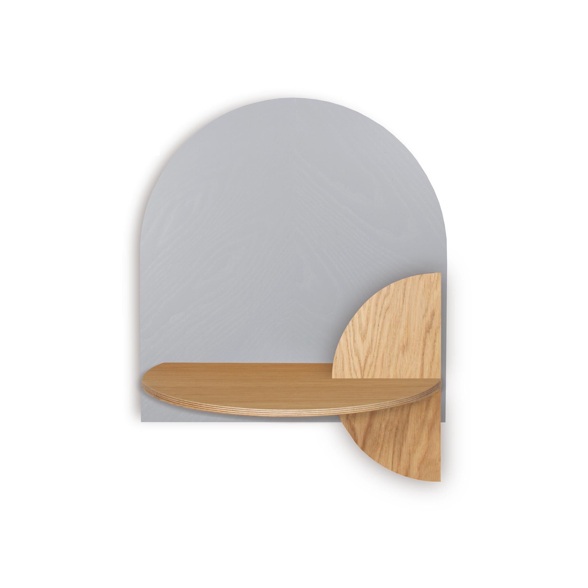 Alba Floating Nightstand DUO · Grey herringbone