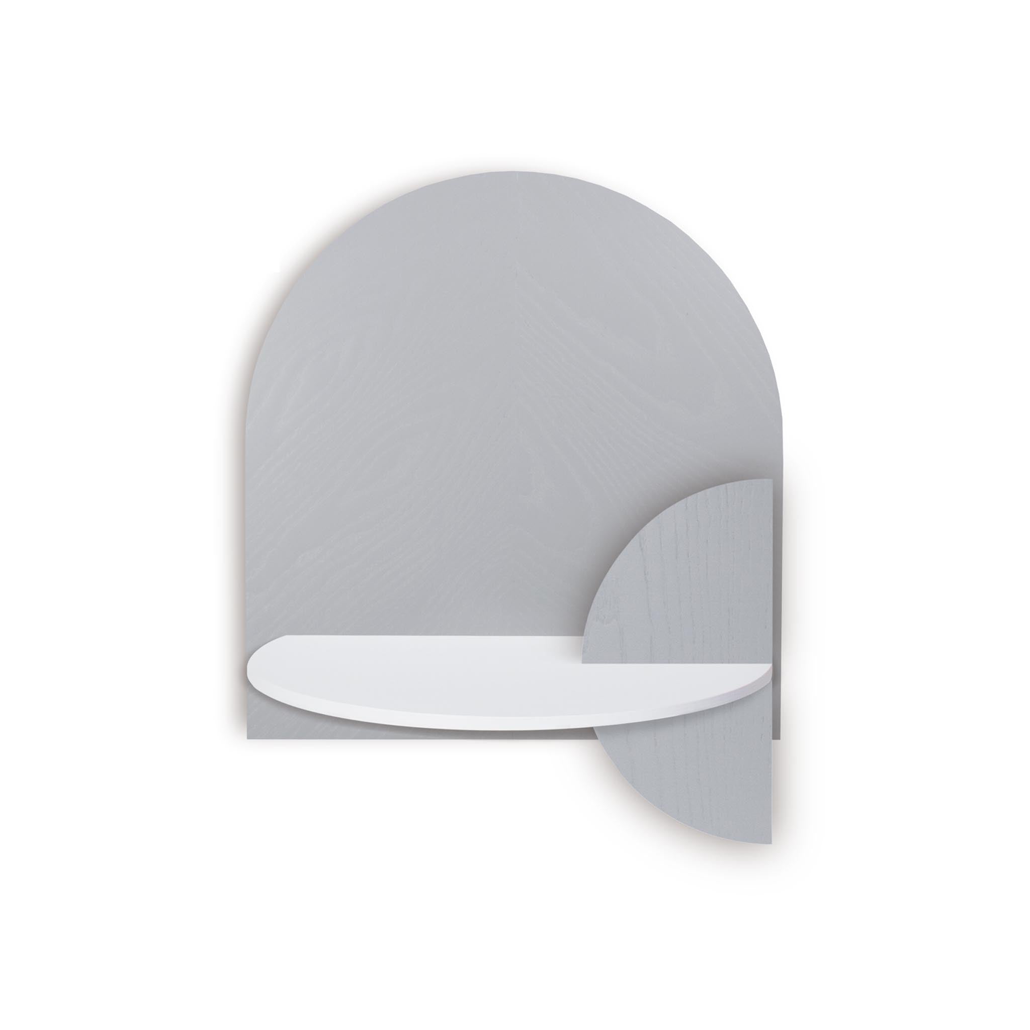 Alba Floating Nightstand DUO · Grey herringbone