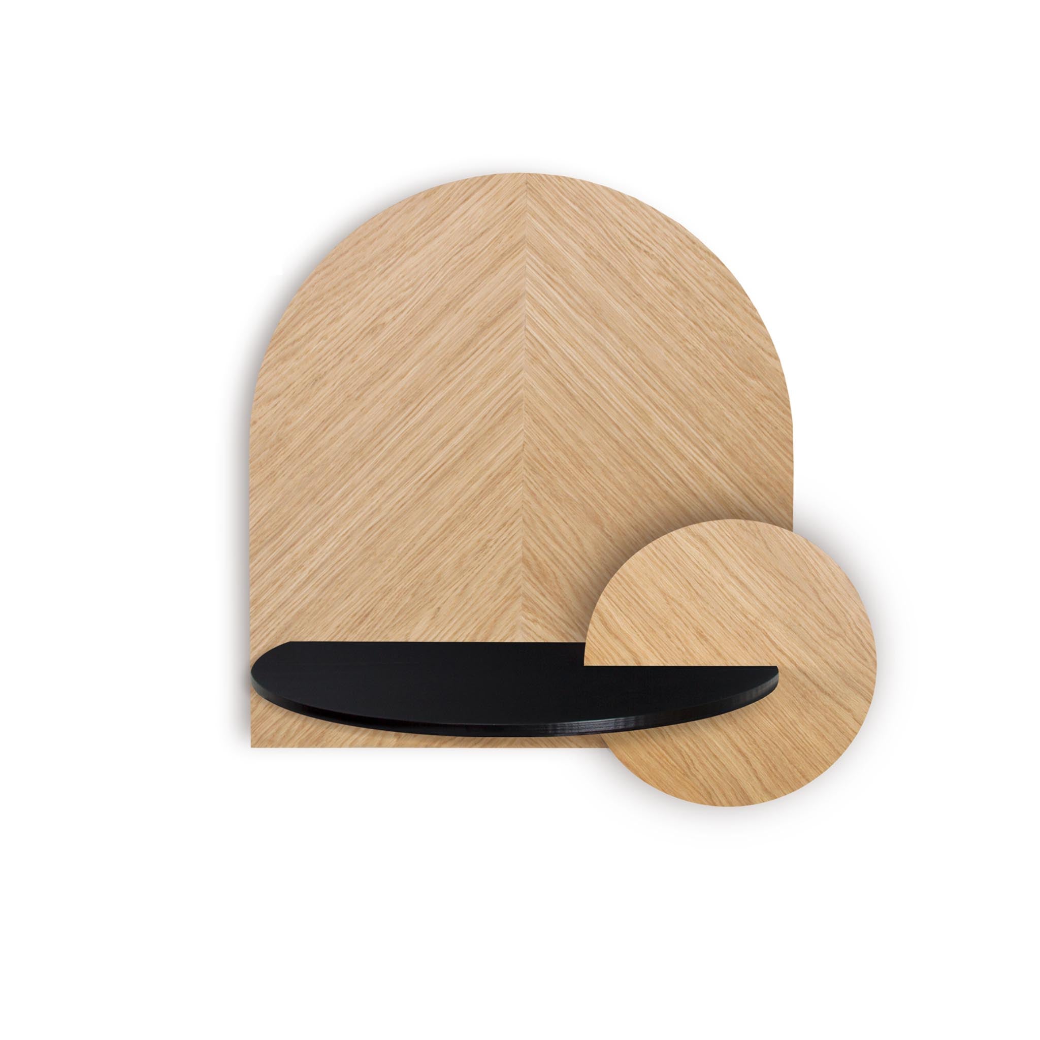 Alba Floating Nightstand DUO · Oak herringbone