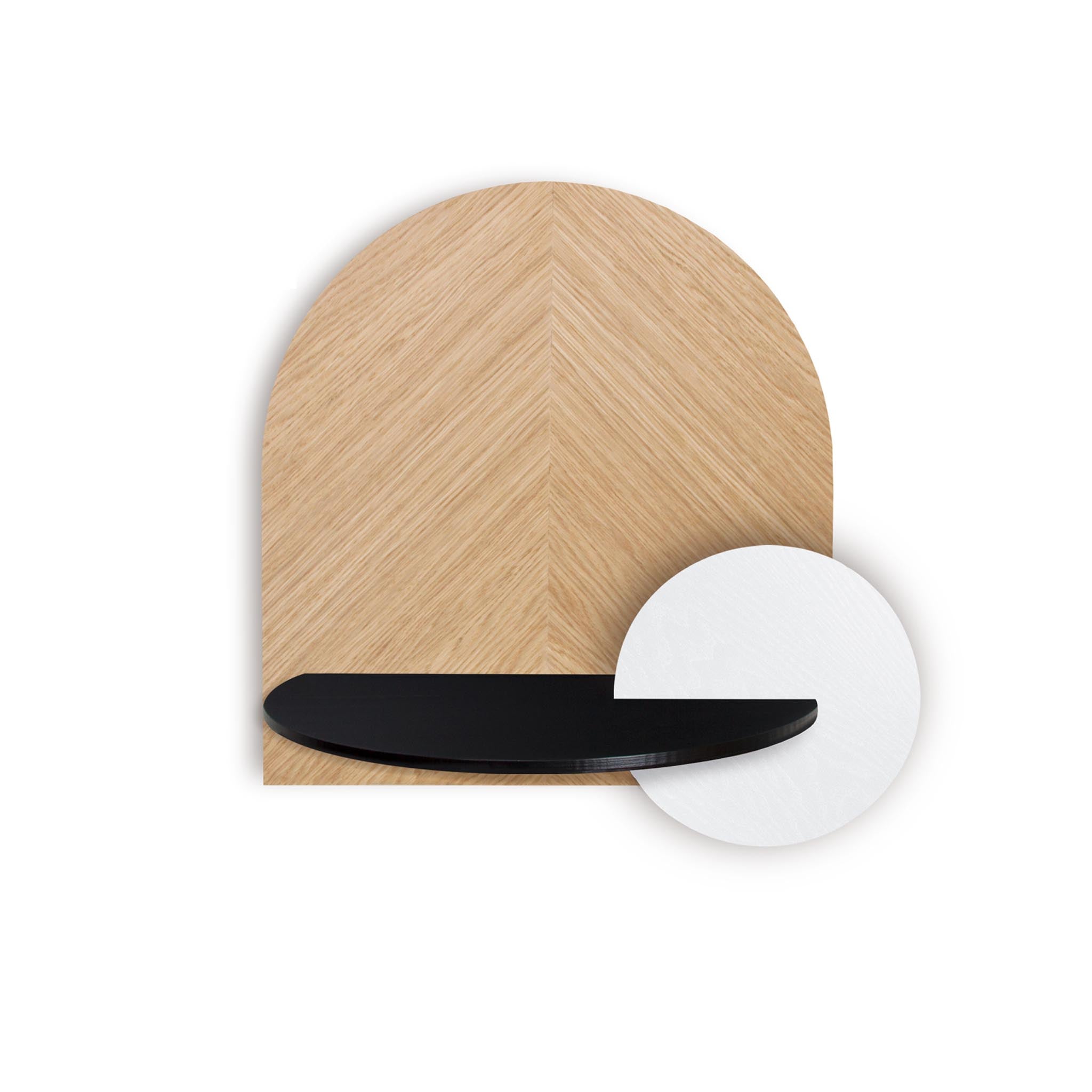 Alba Floating Nightstand DUO · Oak herringbone