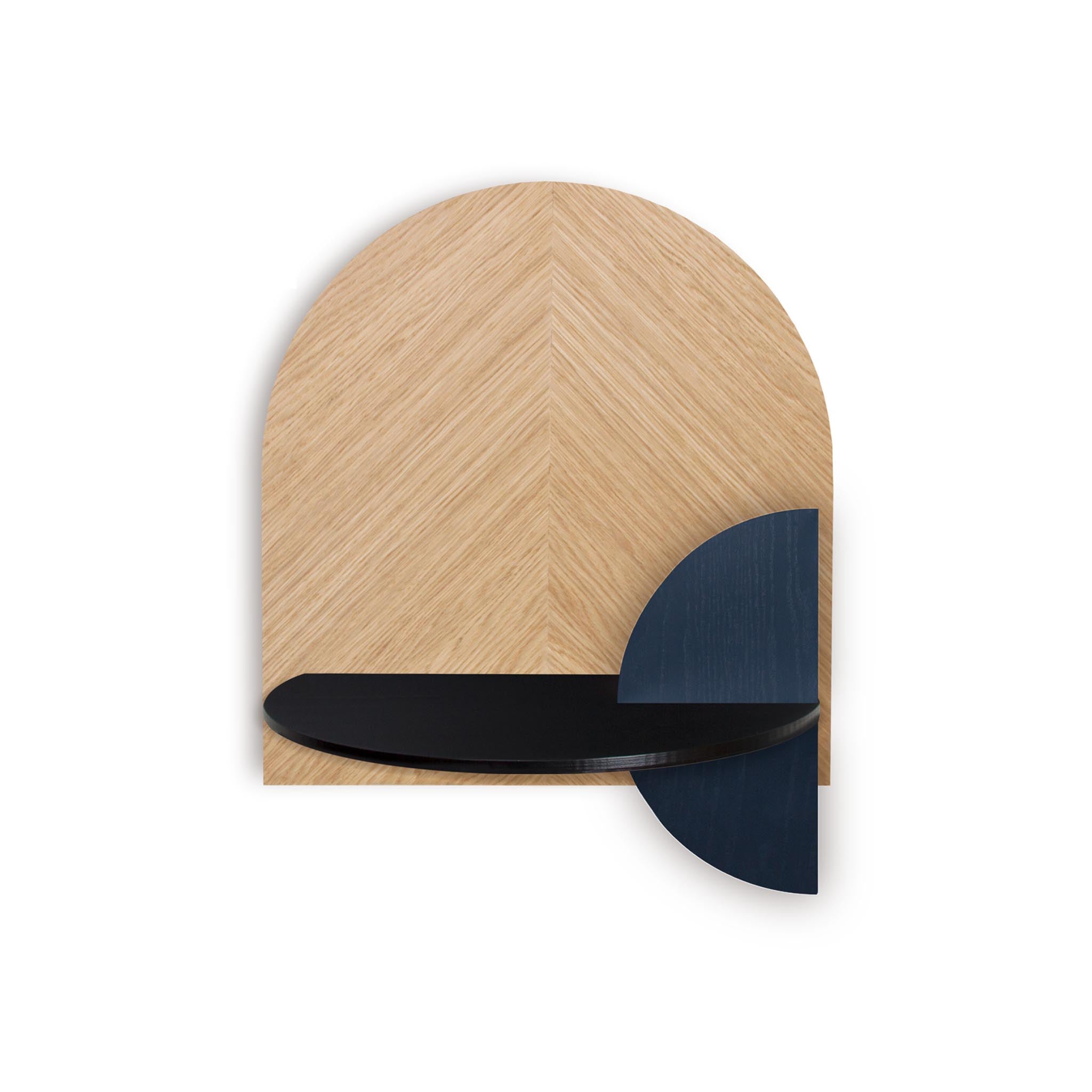 Alba Floating Nightstand DUO · Oak herringbone