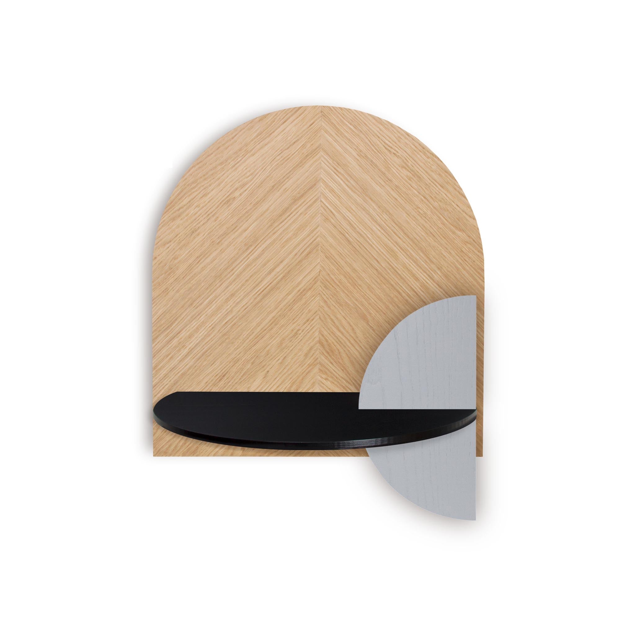 Alba Floating Nightstand DUO · Oak herringbone