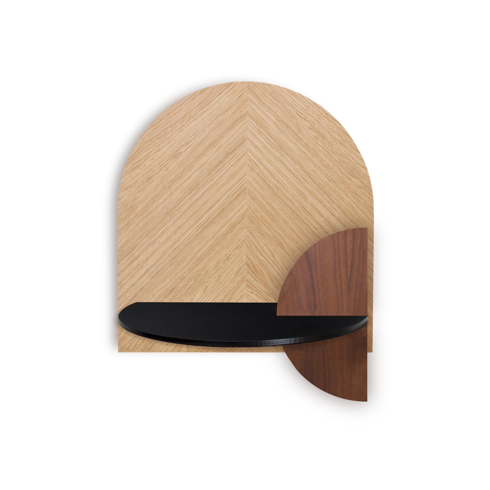 Alba Floating Nightstand DUO · Oak herringbone