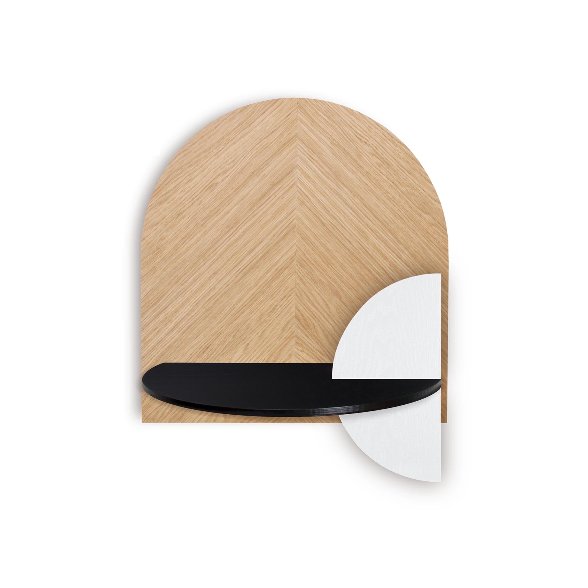 Alba Floating Nightstand DUO · Oak herringbone