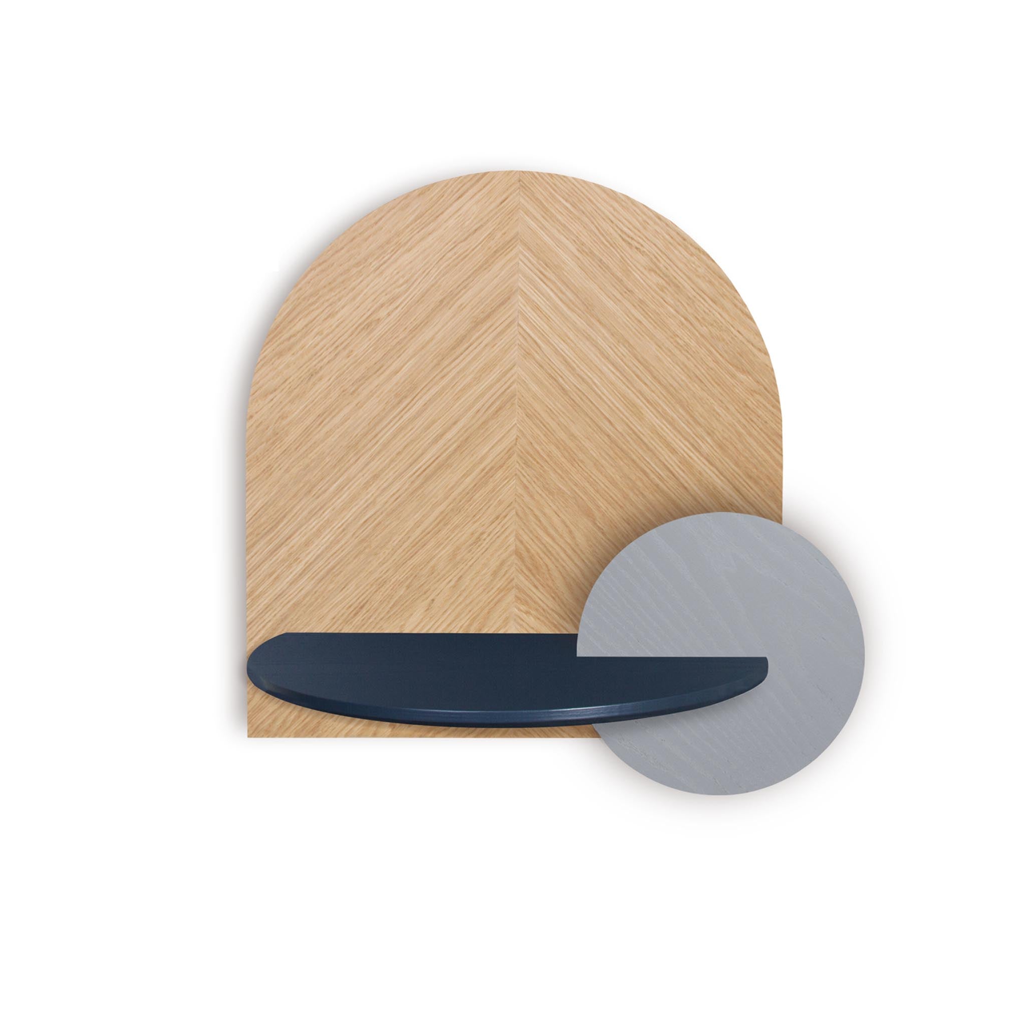 Alba Floating Nightstand DUO · Oak herringbone