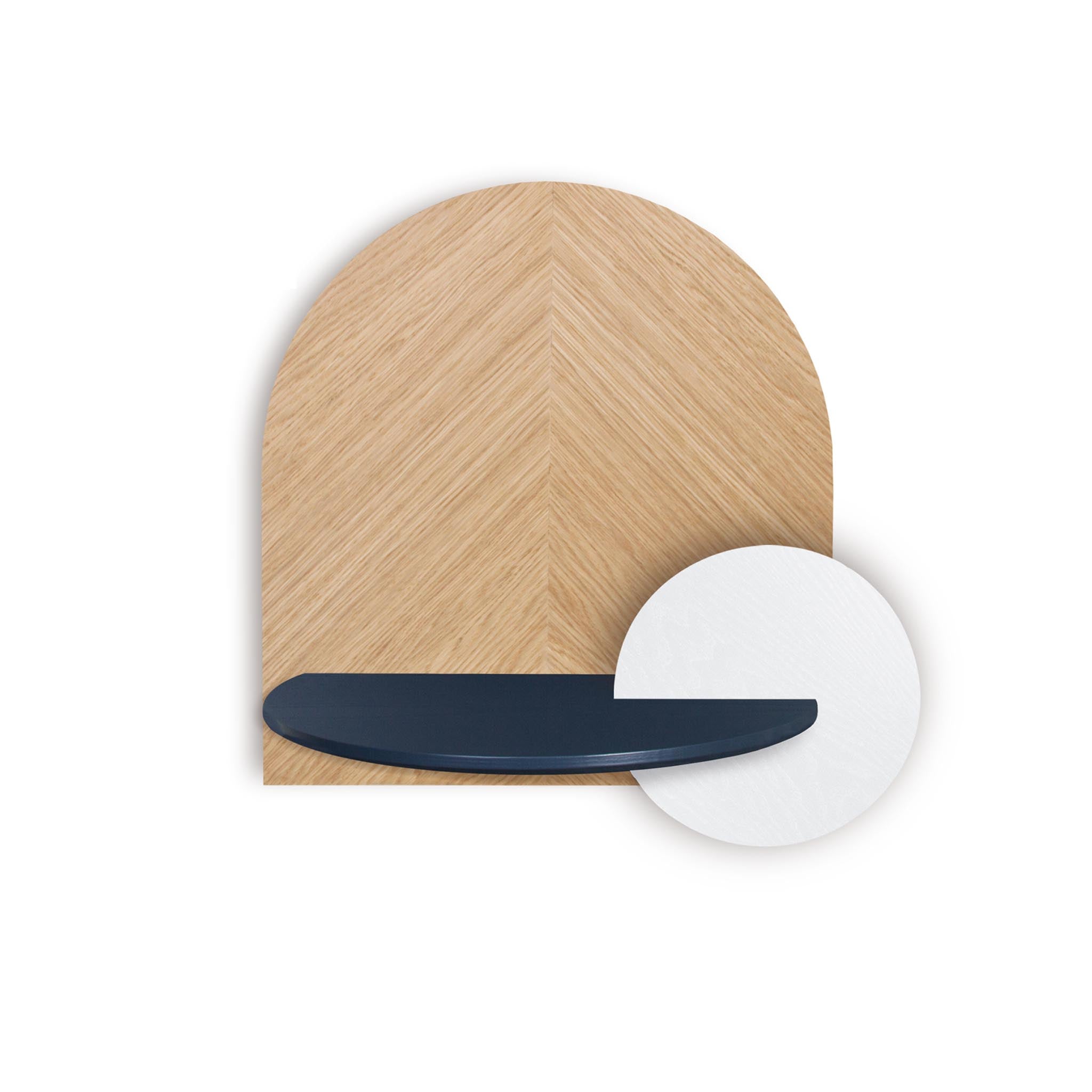 Alba Floating Nightstand DUO · Oak herringbone