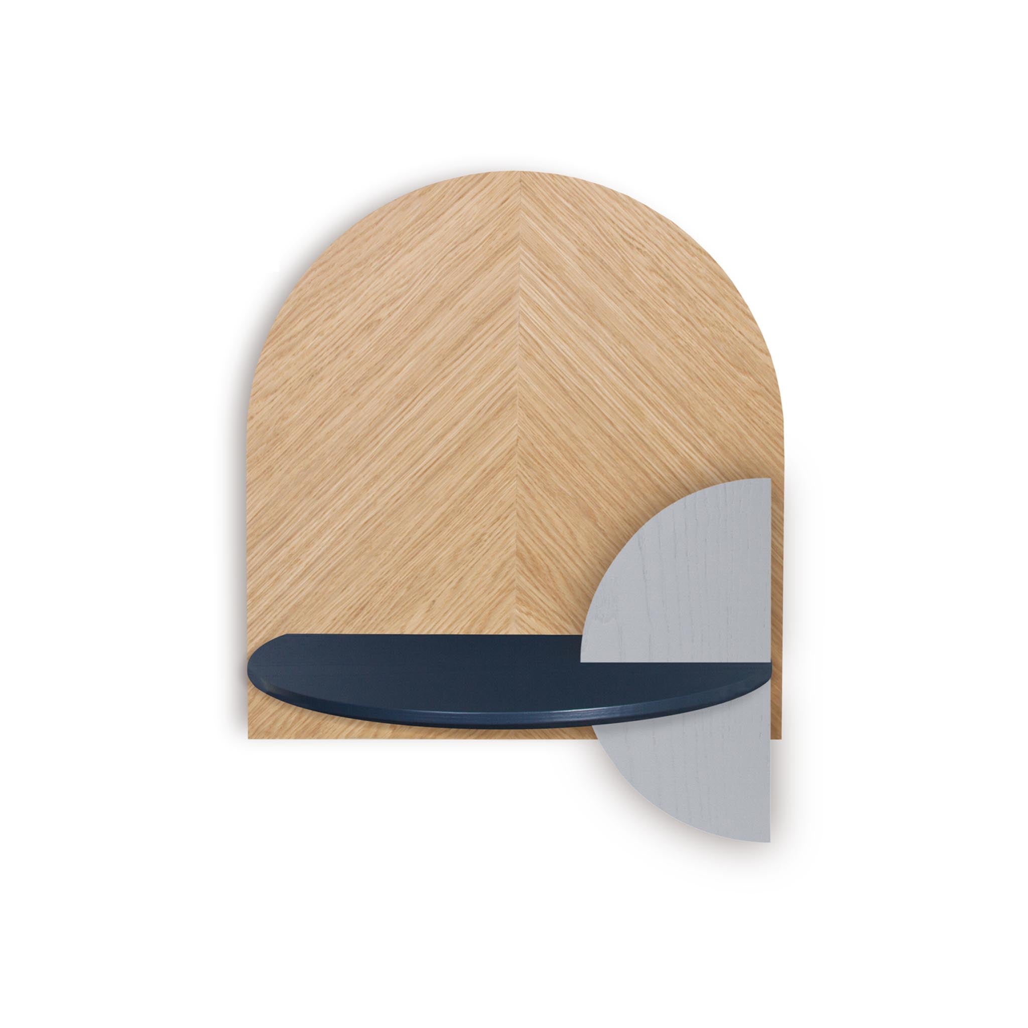 Alba Floating Nightstand DUO · Oak herringbone