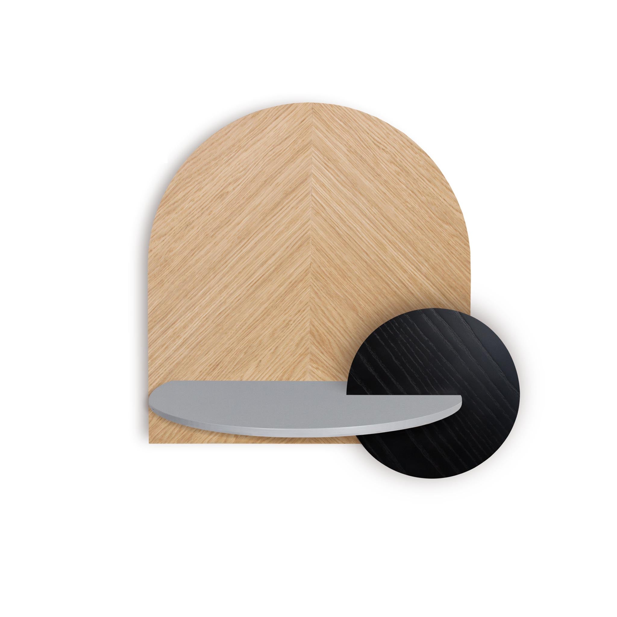 Alba Floating Nightstand DUO · Oak herringbone