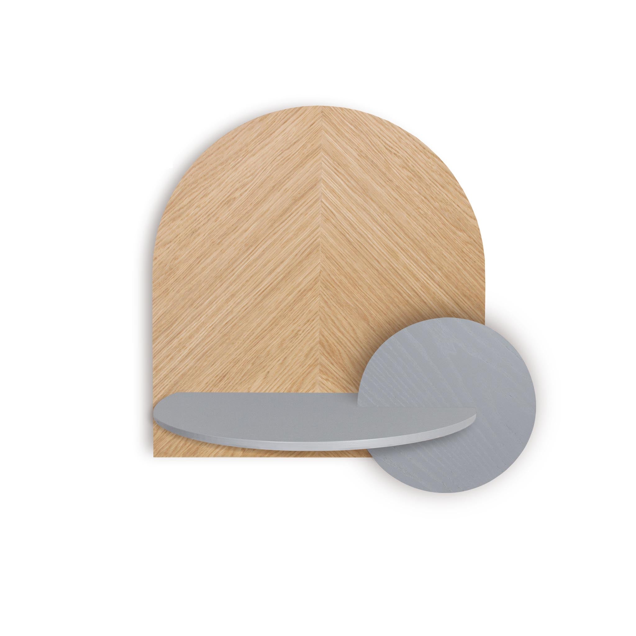 Alba Floating Nightstand DUO · Oak herringbone