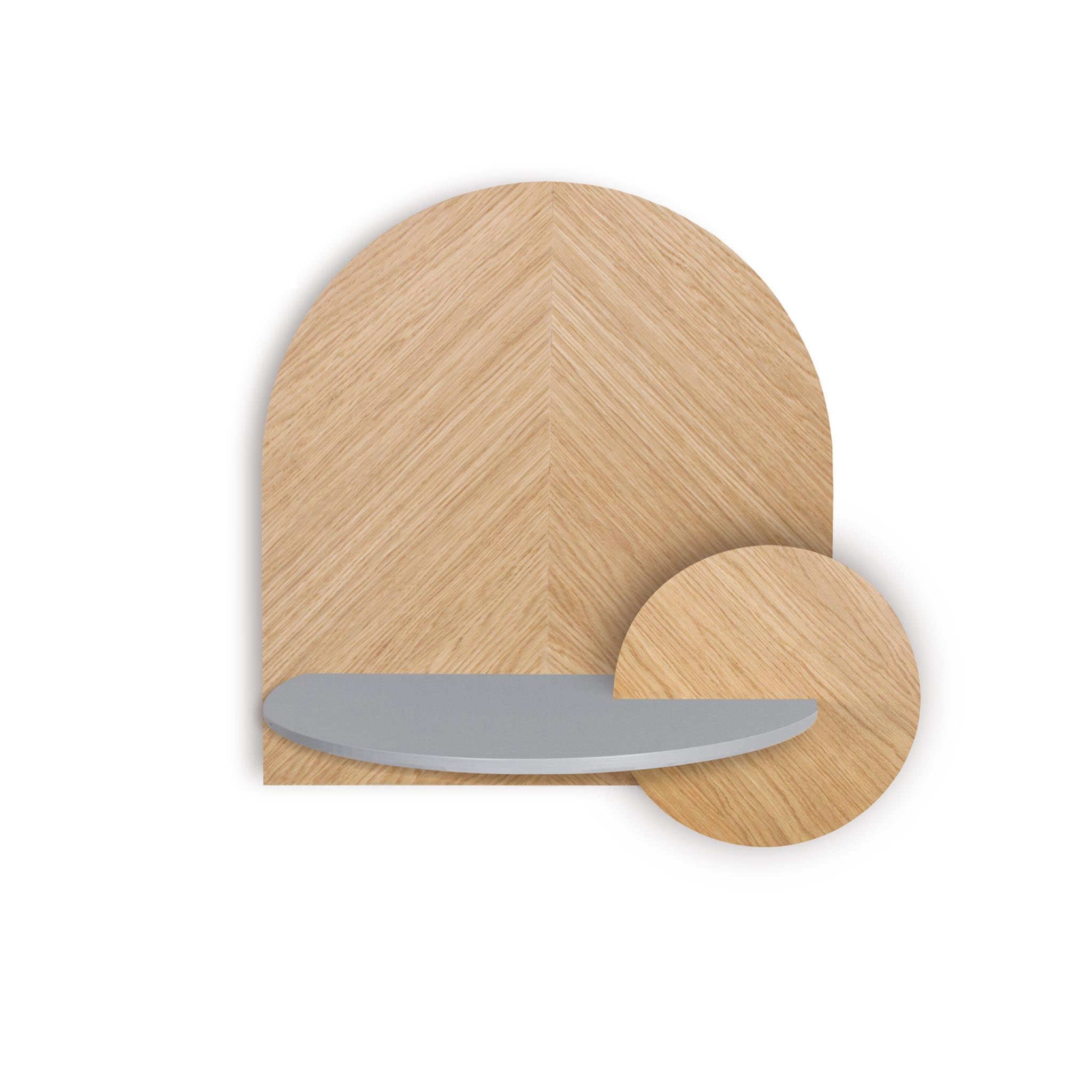 Alba Floating Nightstand DUO · Oak herringbone