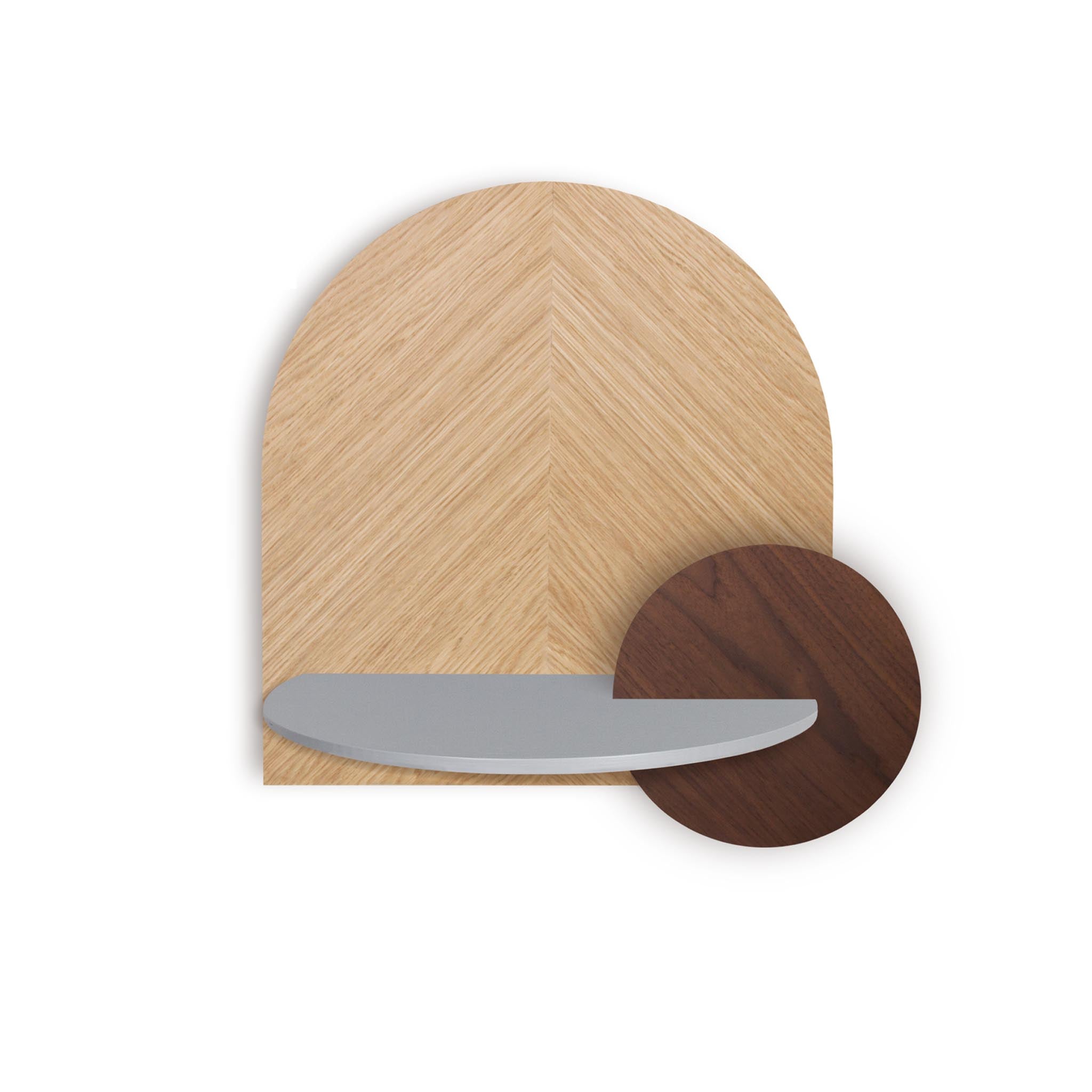 Alba Floating Nightstand DUO · Oak herringbone