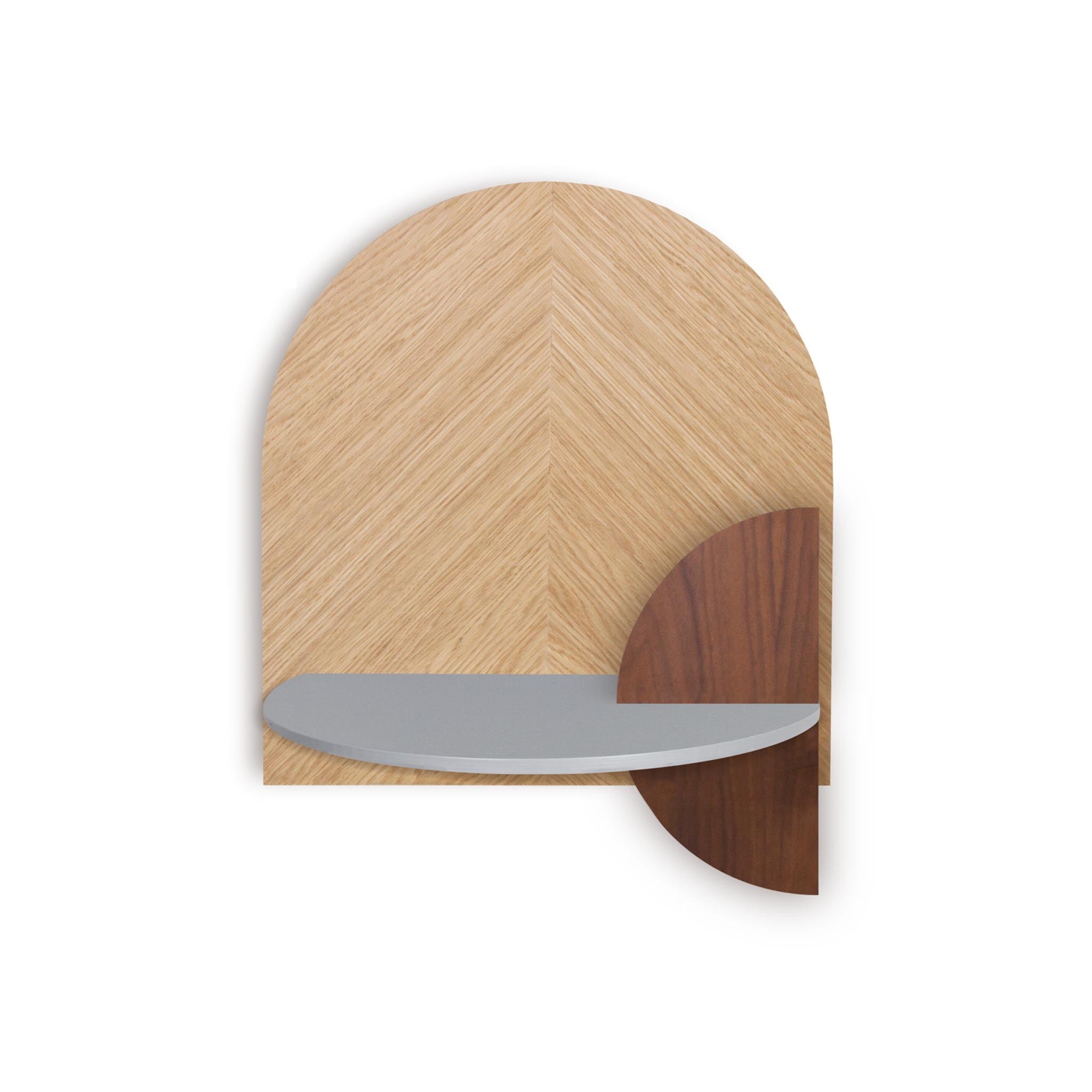 Alba Floating Nightstand DUO · Oak herringbone