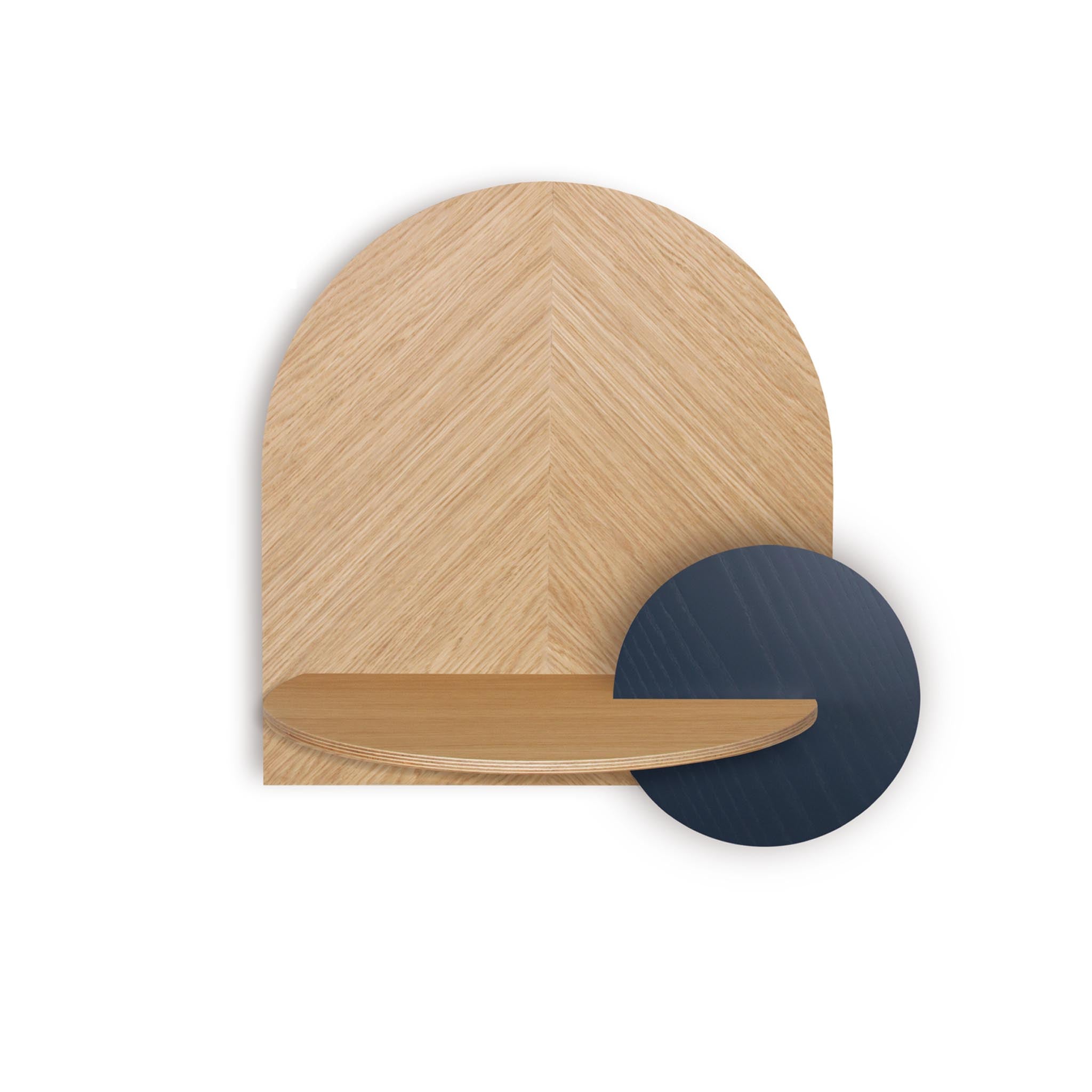 Alba Floating Nightstand DUO · Oak herringbone