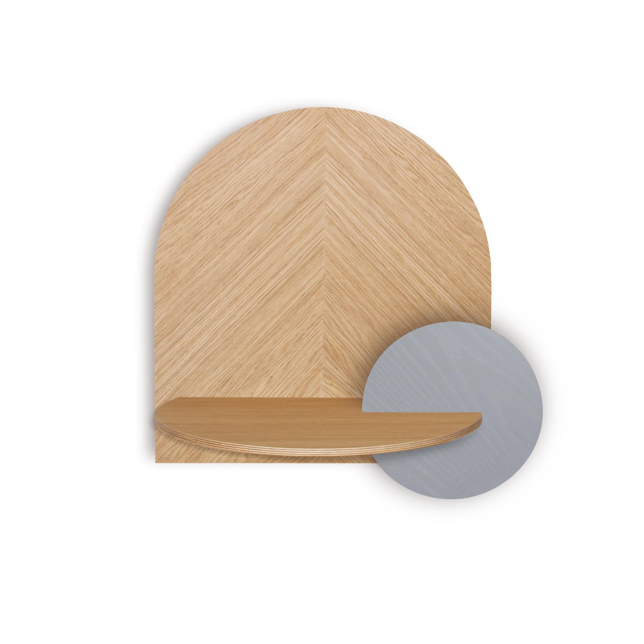 Alba Floating Nightstand DUO · Oak herringbone