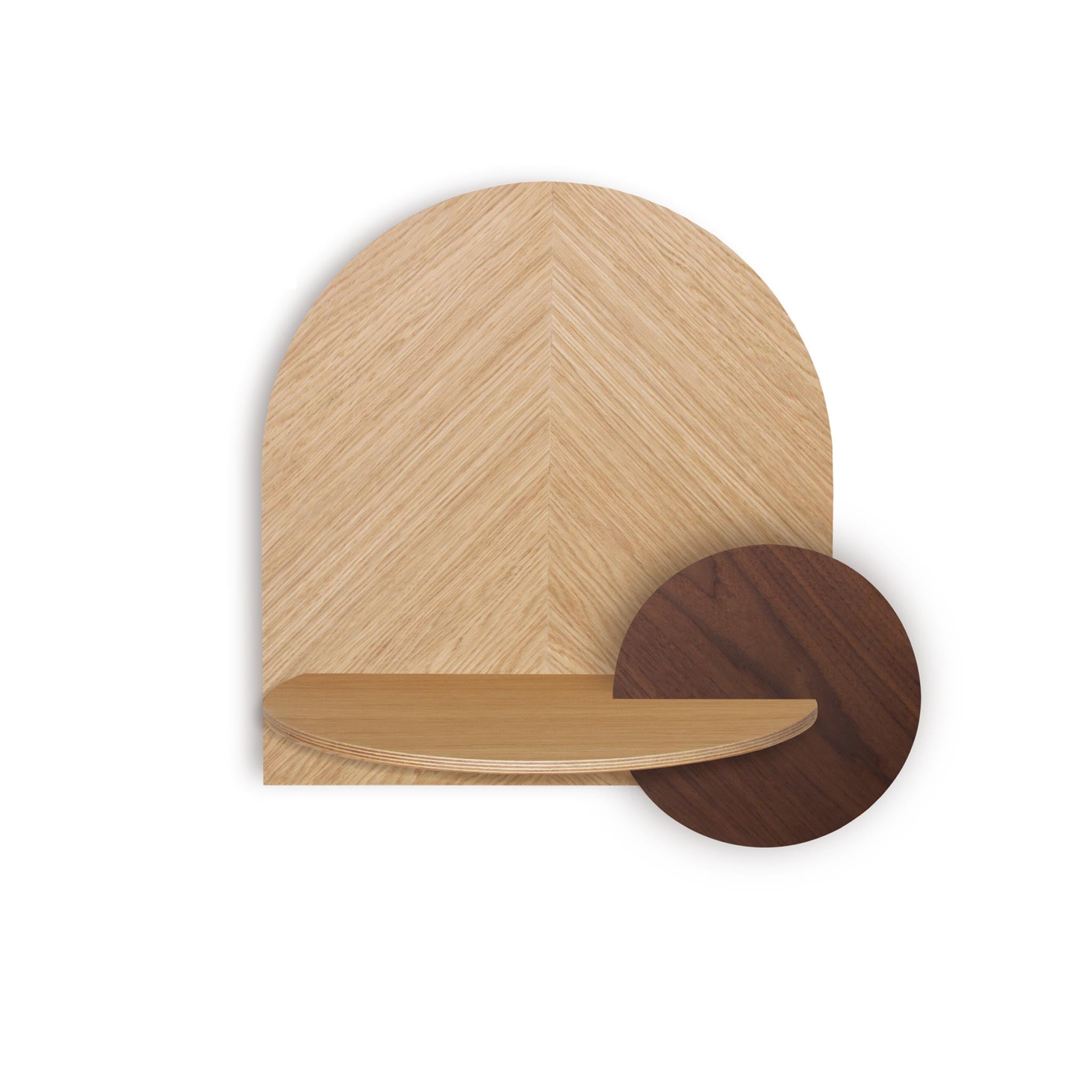 Alba Floating Nightstand DUO · Oak herringbone