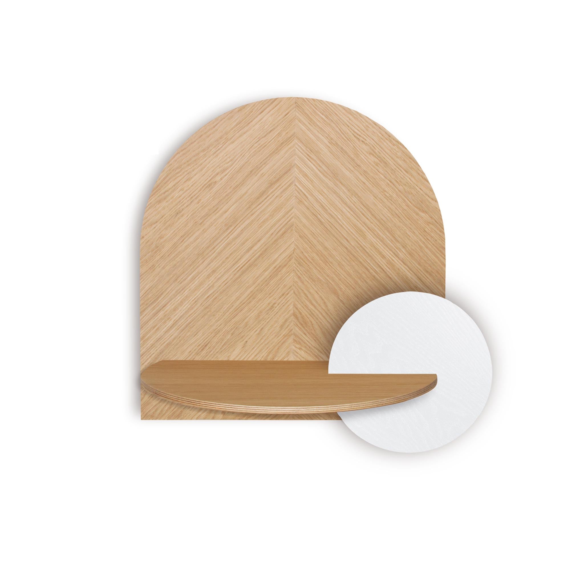 Alba Floating Nightstand DUO · Oak herringbone