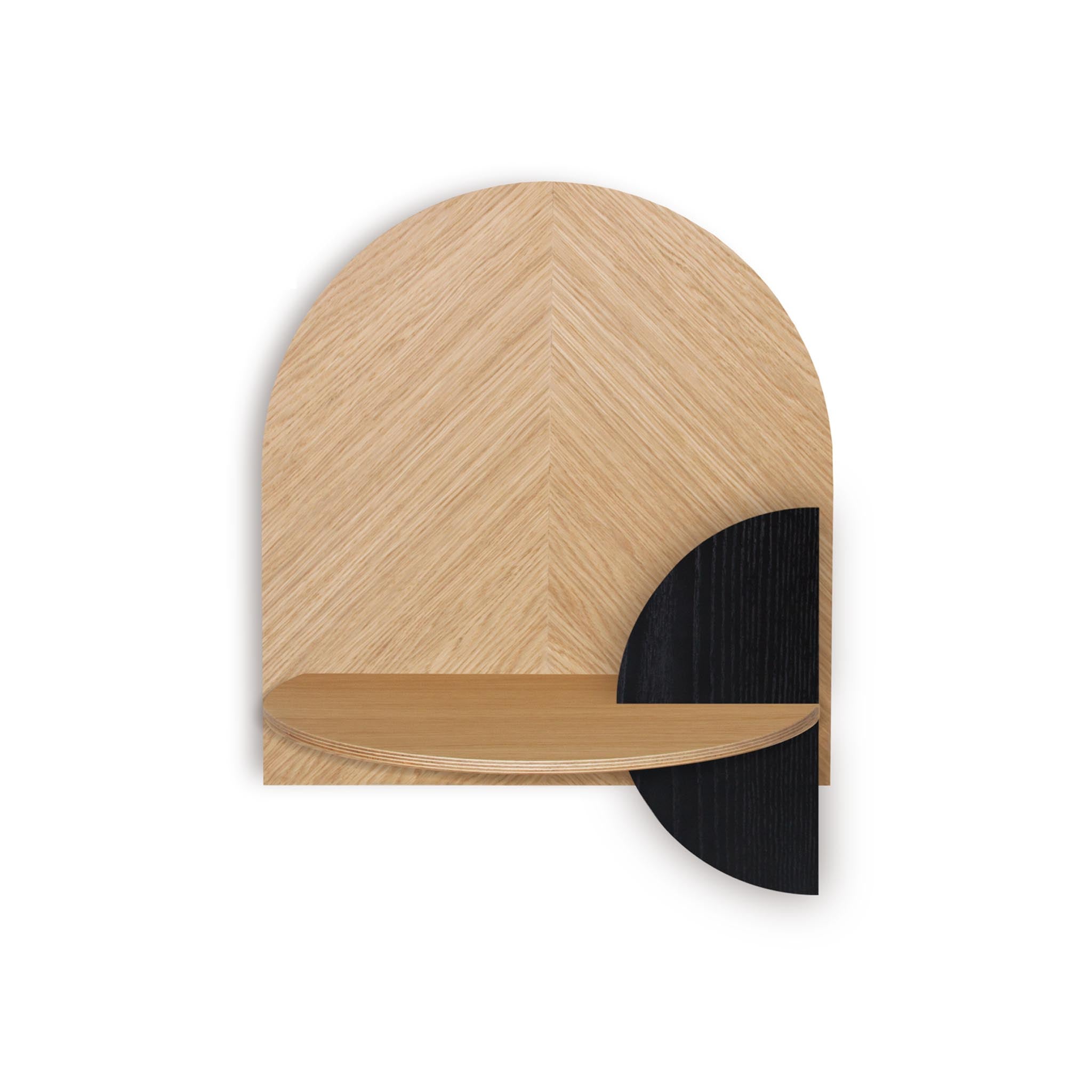 Alba Floating Nightstand DUO · Oak herringbone